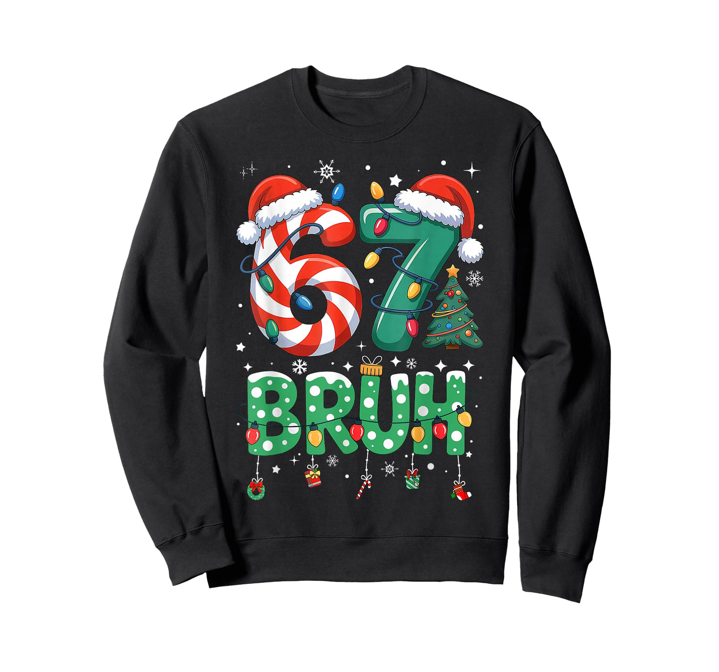 67 Six Seven Burh Funny Christmas 6 7 Meme Men Women Kids T-Shirt