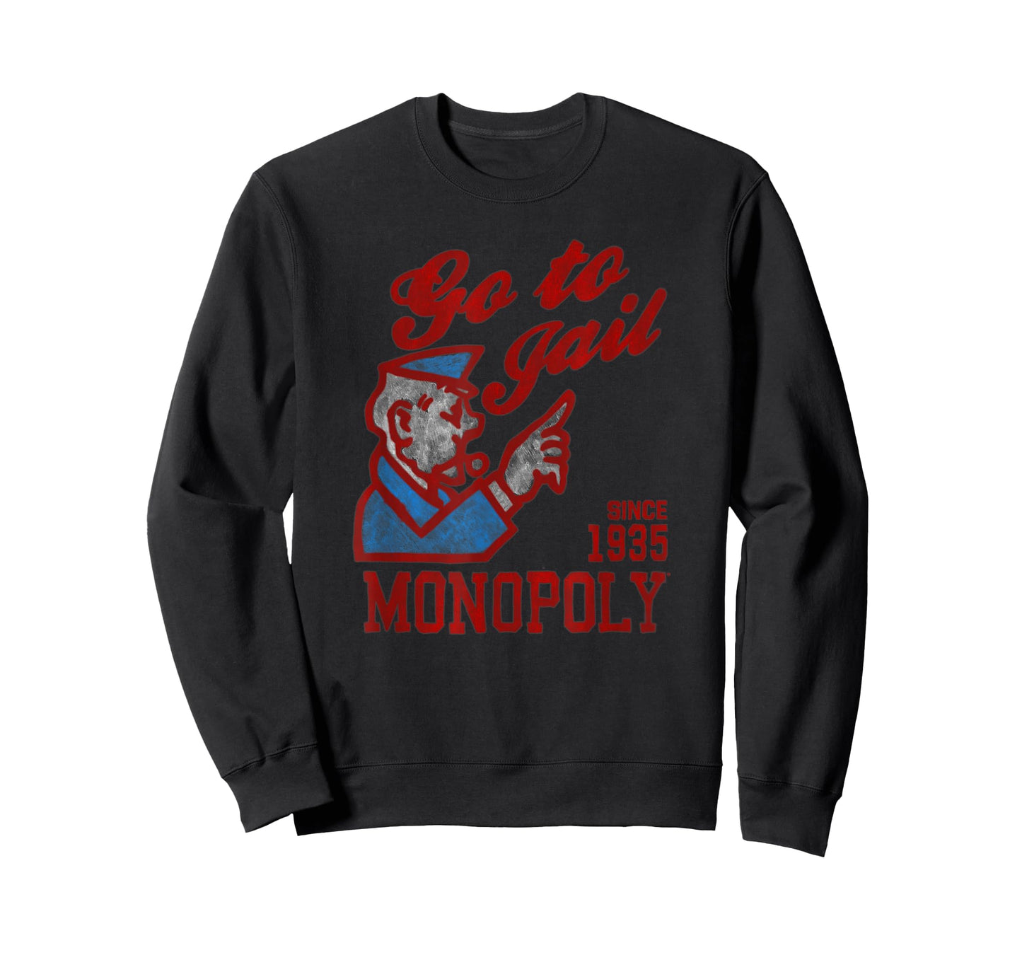 Monopoly Since 1935 Go To Jail Distressed Icon Poster T-Shirt