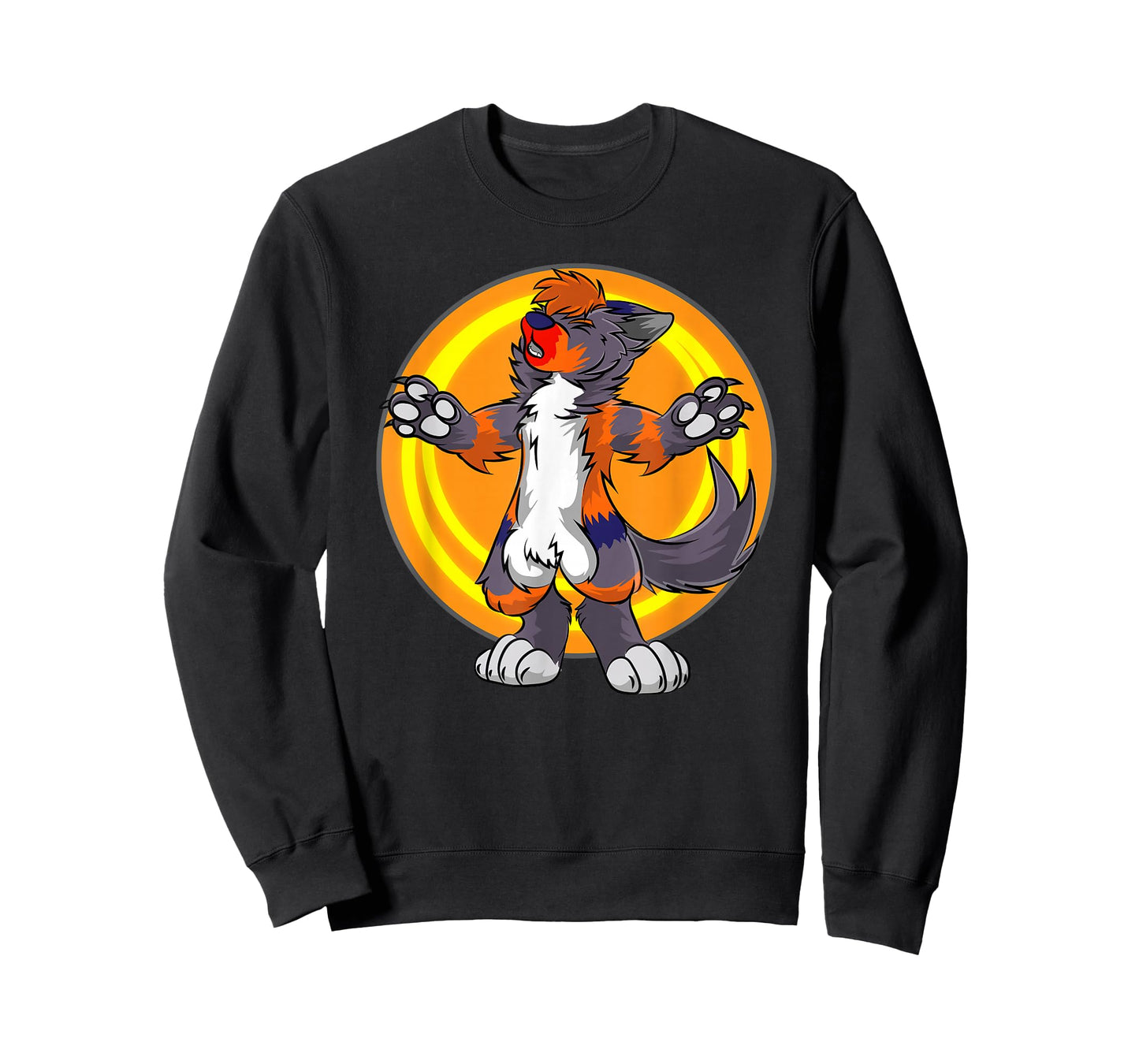 Howling Wolf Wolves Fursona Furry Shirt Gift Women Men Kids T-Shirt