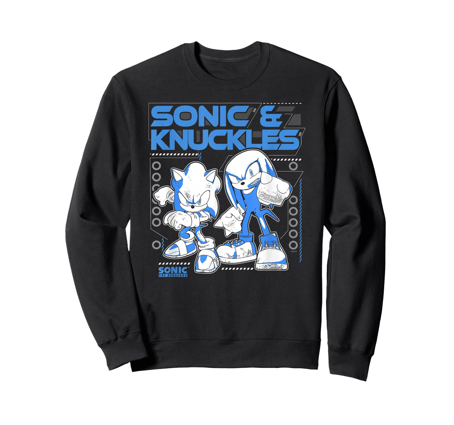 Sonic The Hedgehog Sonic & Knuckles Teamup Distressed T-Shirt