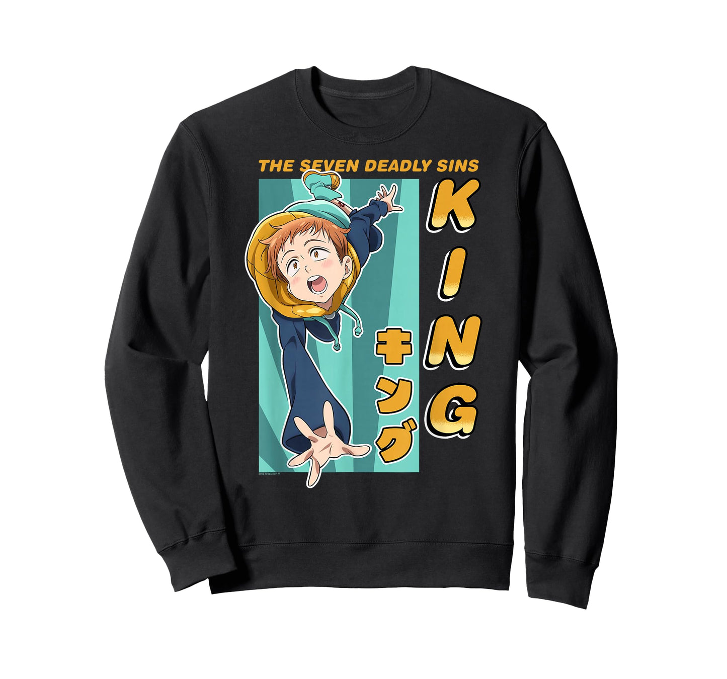 The Seven Deadly Sins King Colorful Portrait Anime T-Shirt