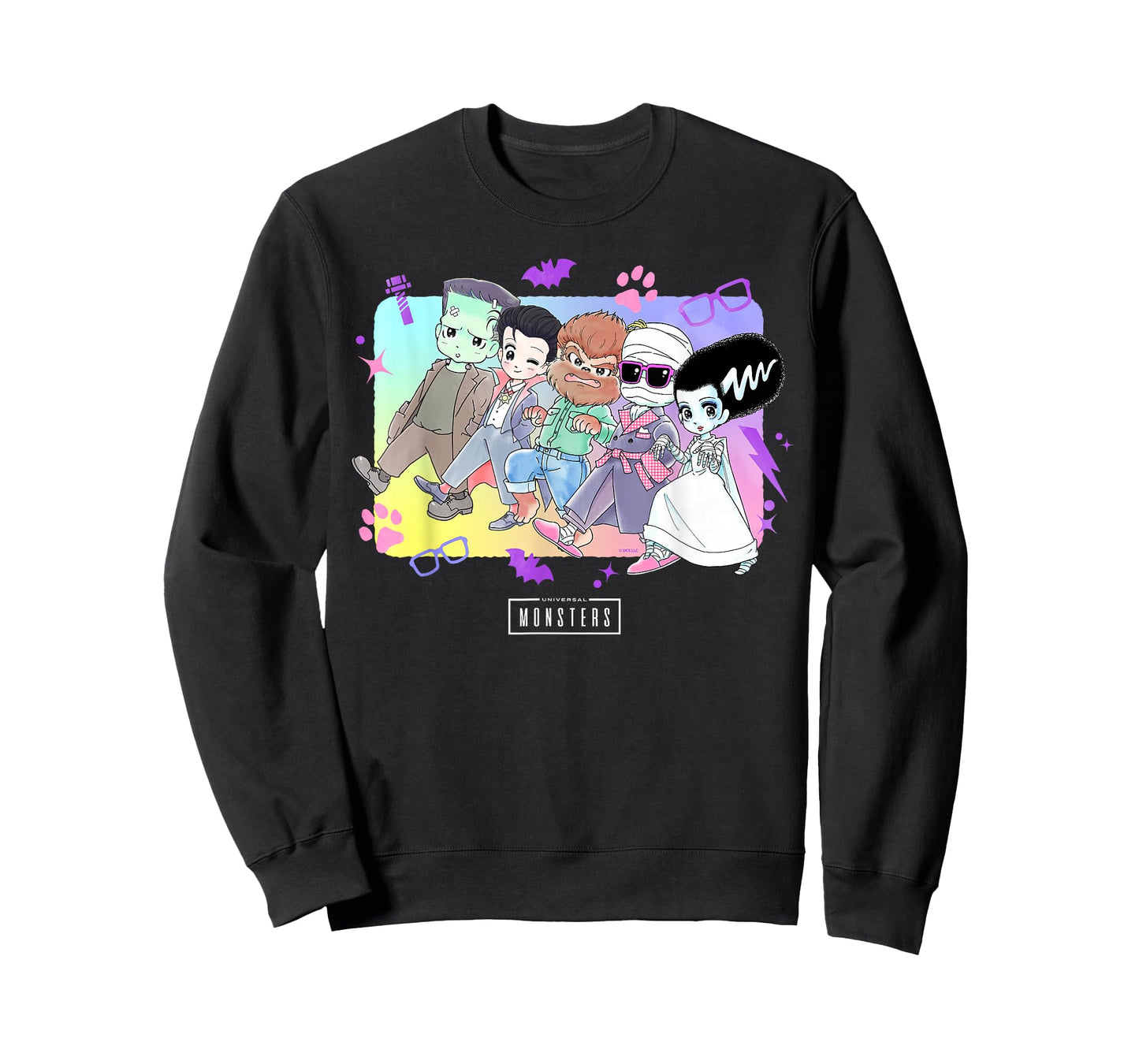 Universal Monsters Cute Anime Group T-Shirt