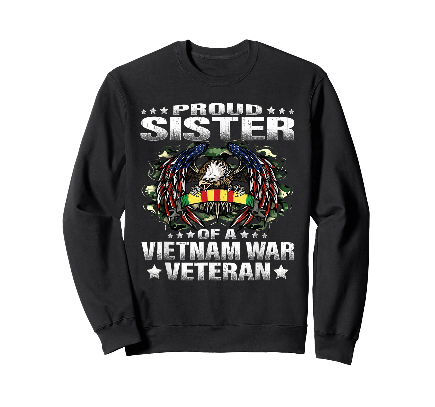 Proud Sister Of A Vietnam Veteran Military Vets Sibling Gift T-Shirt