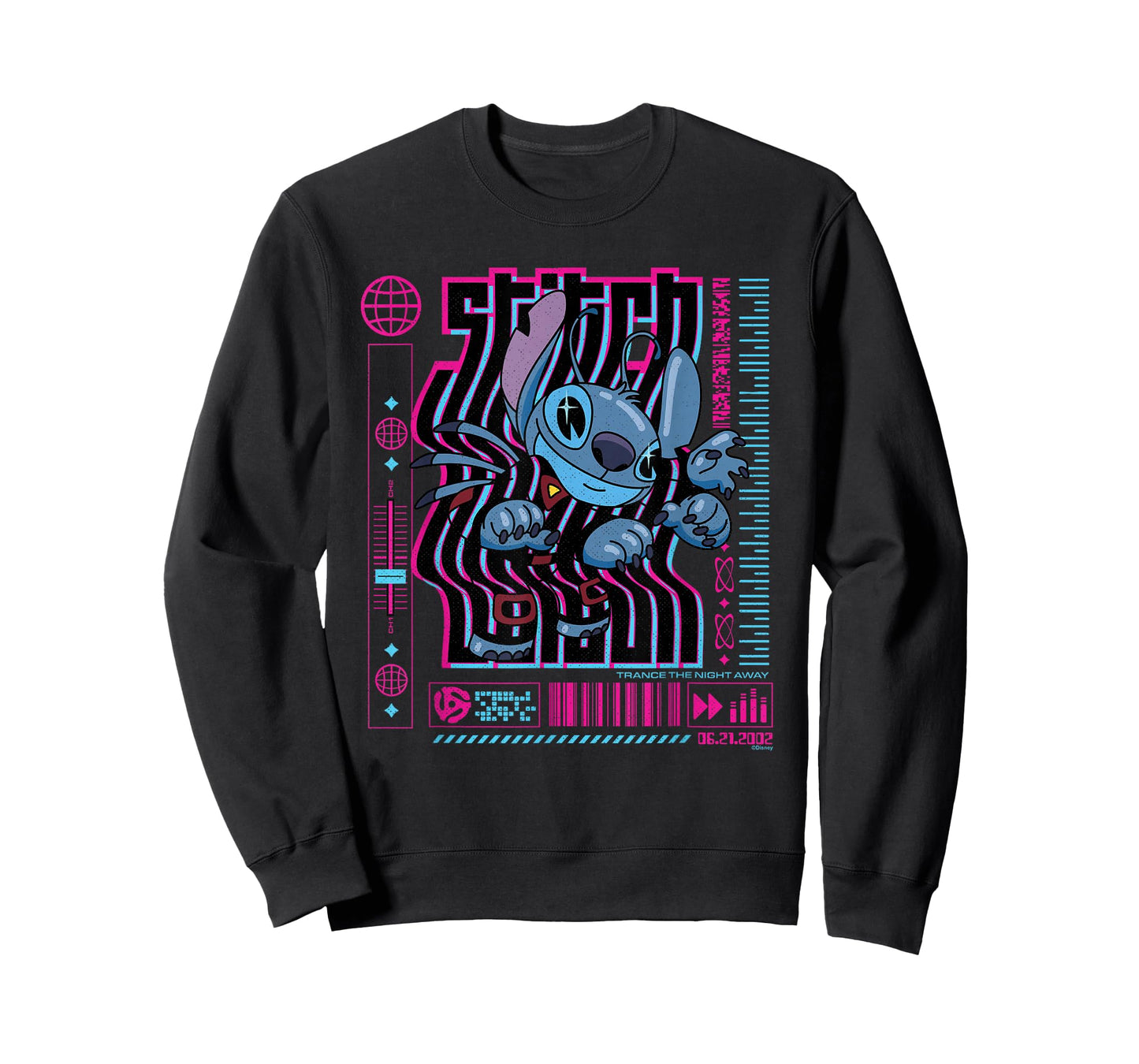 Disney Lilo & Stitch Techno Trance The Night Away 2002 T-Shirt