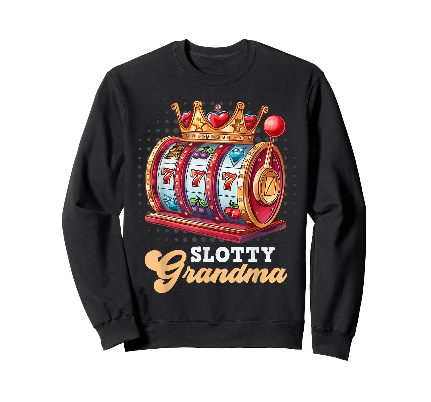Slot Machine Casino Granny SLOTTY GRANDMA Jackpots T-Shirt