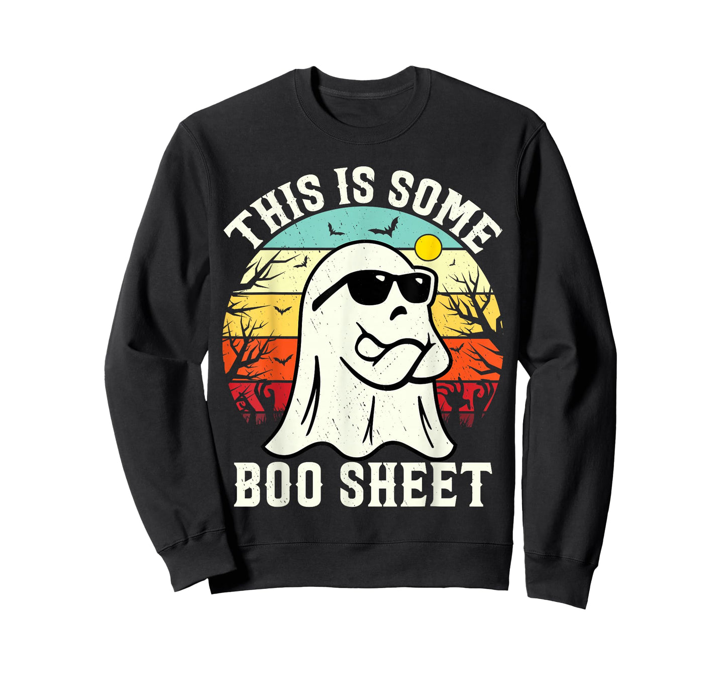 This Is Some Boo Sheet Ghost Retro Halloween Funny Halloween T-Shirt