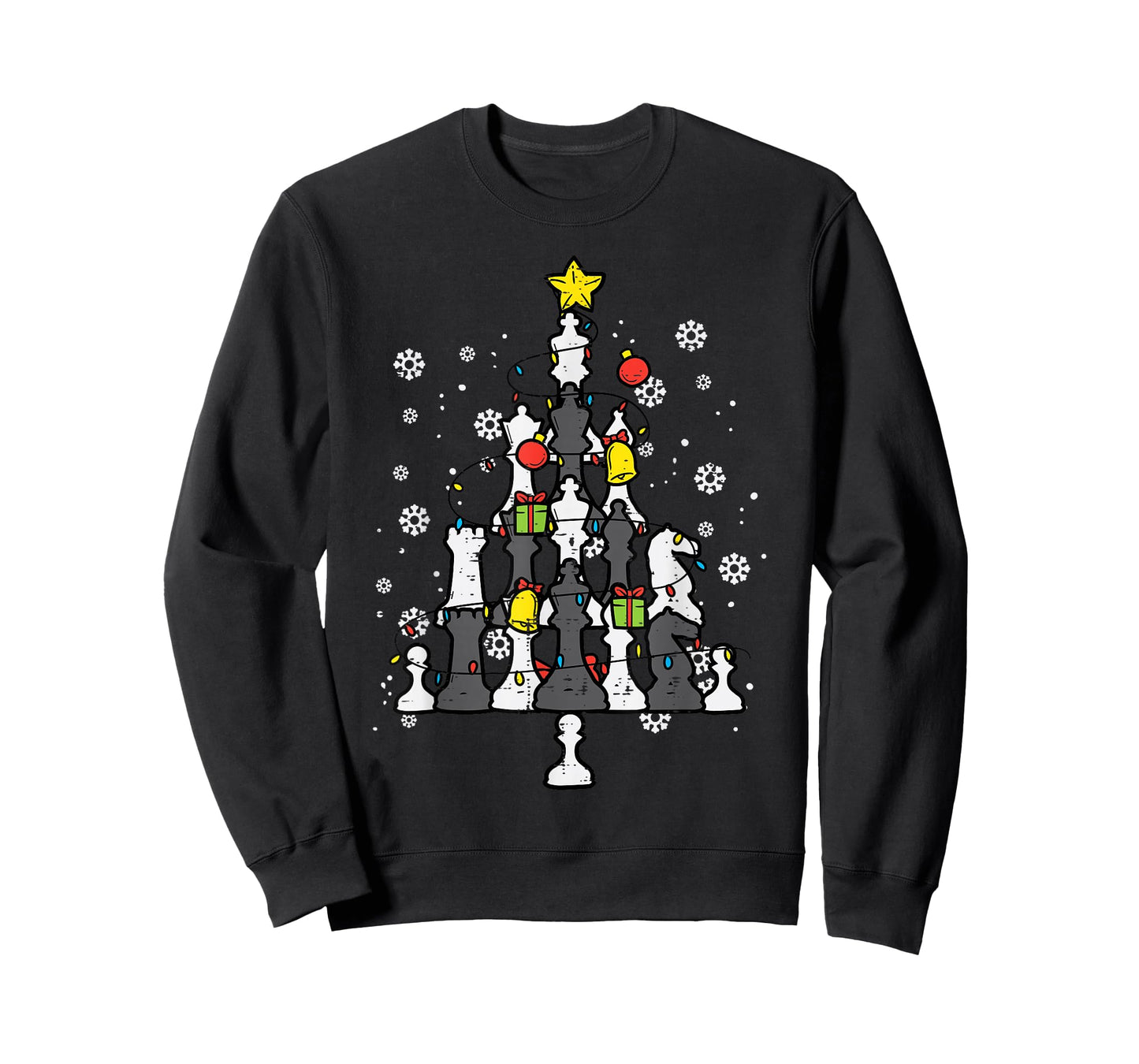 Chess Christmas Tree Xmas Pajamas PJs Chess Player T-Shirt