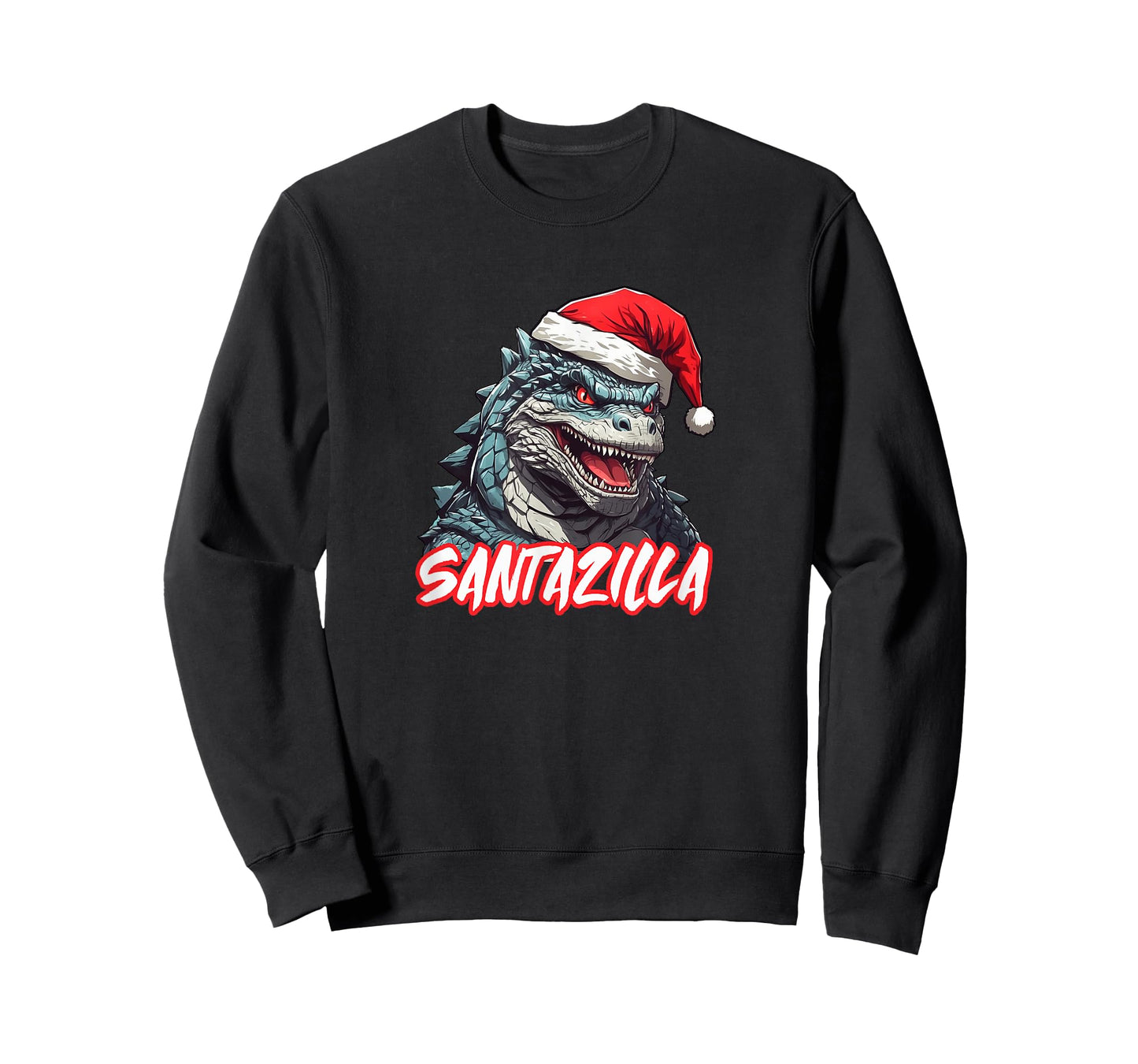 Santazilla Japanese Monster Kaiju Christmas T-Shirt