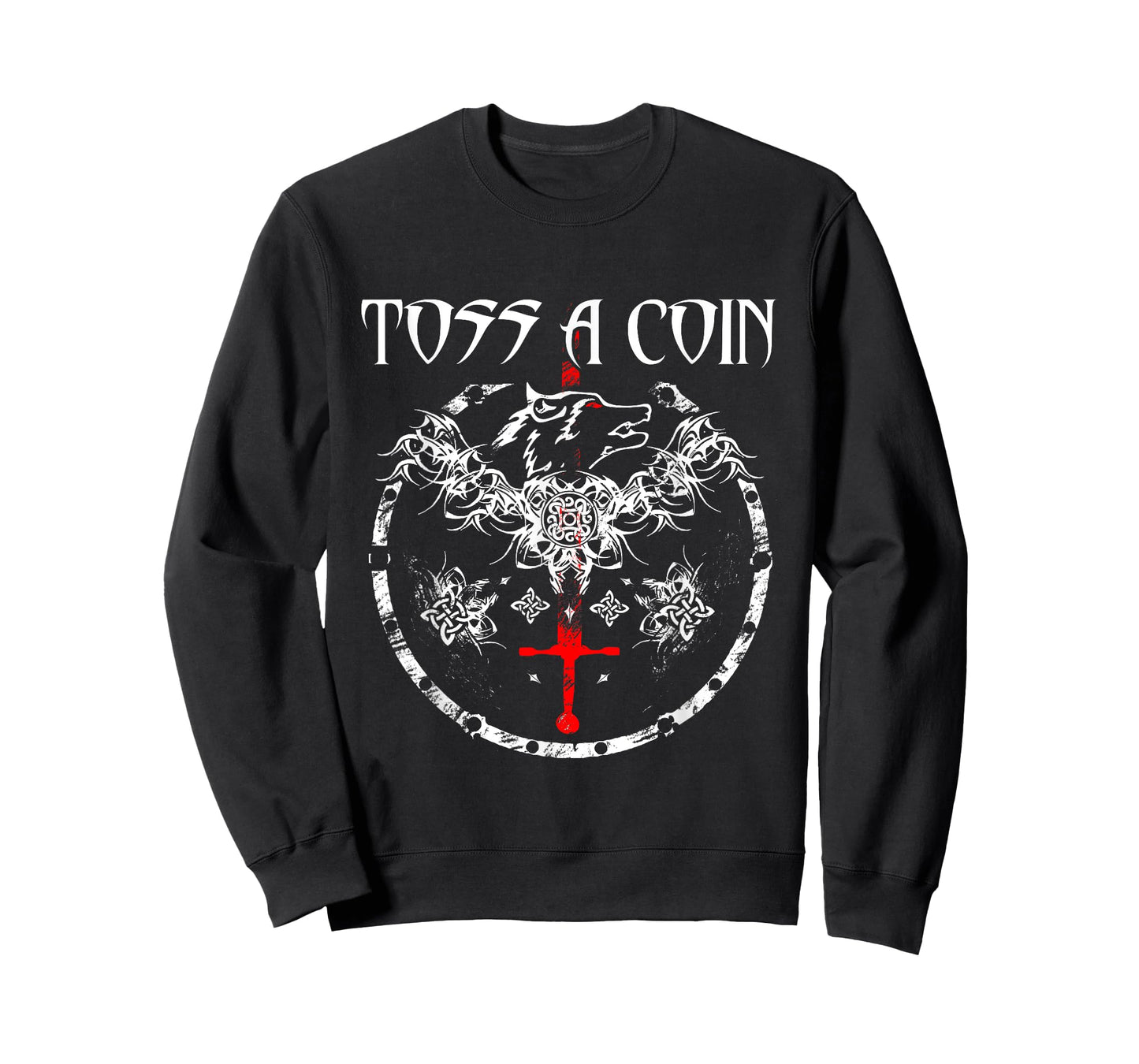 Toss A Coin Shirt Wolf Graphic Shirt Mystery Shirts Gamer T-Shirt