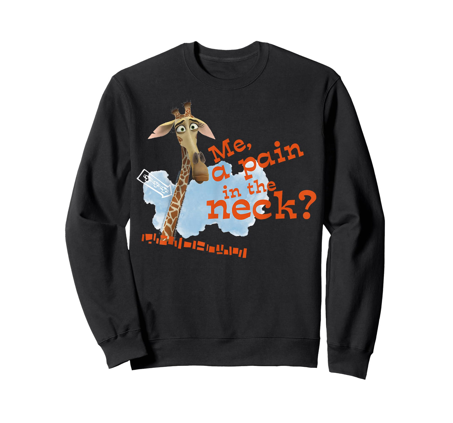 Madagascar Melman Pain In The Neck Text Poster T-Shirt