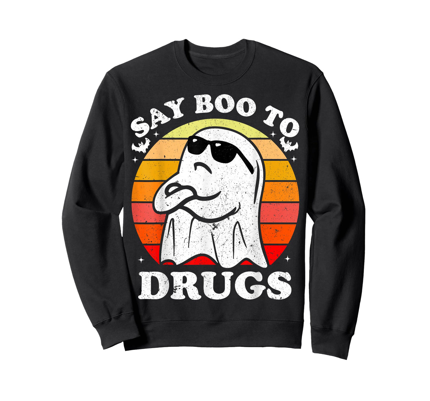 Say Boo to Drugs Anti-Drug Ghost Halloween Red Ribbon Week T-Shirt