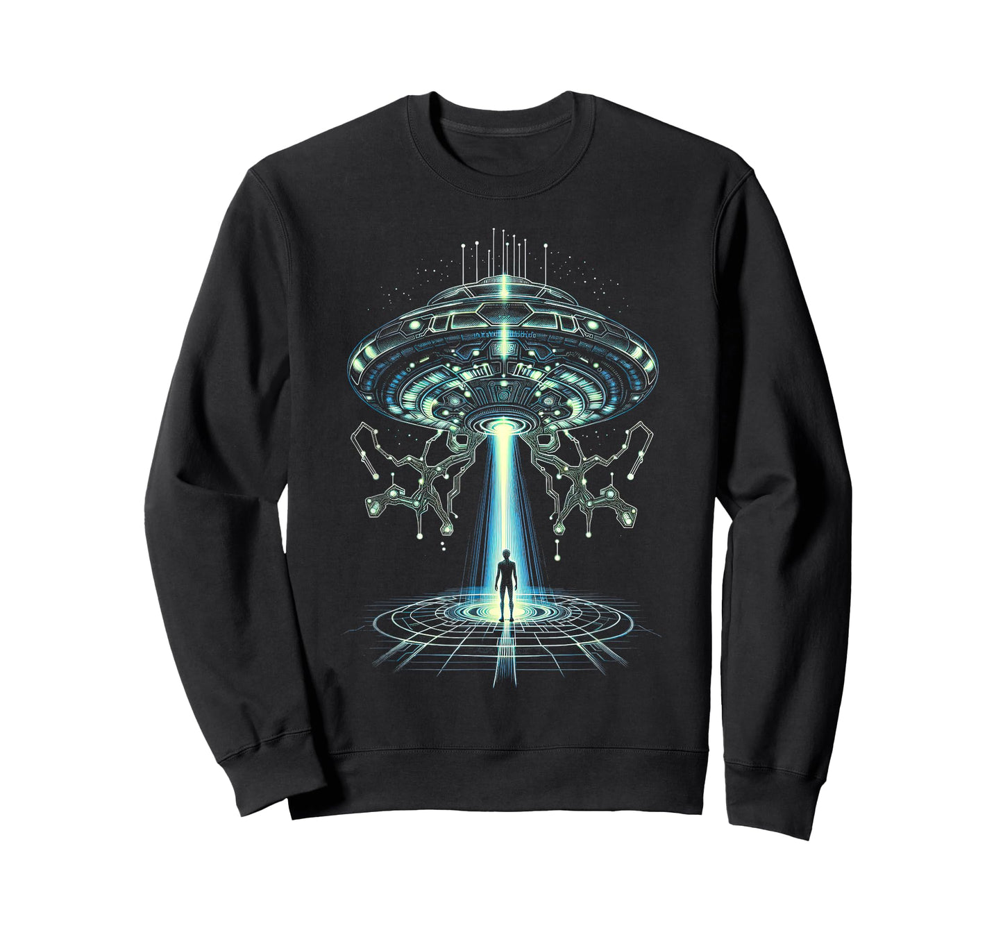 Alien Spaceship Abduction Sci-Fi Themed T-Shirt