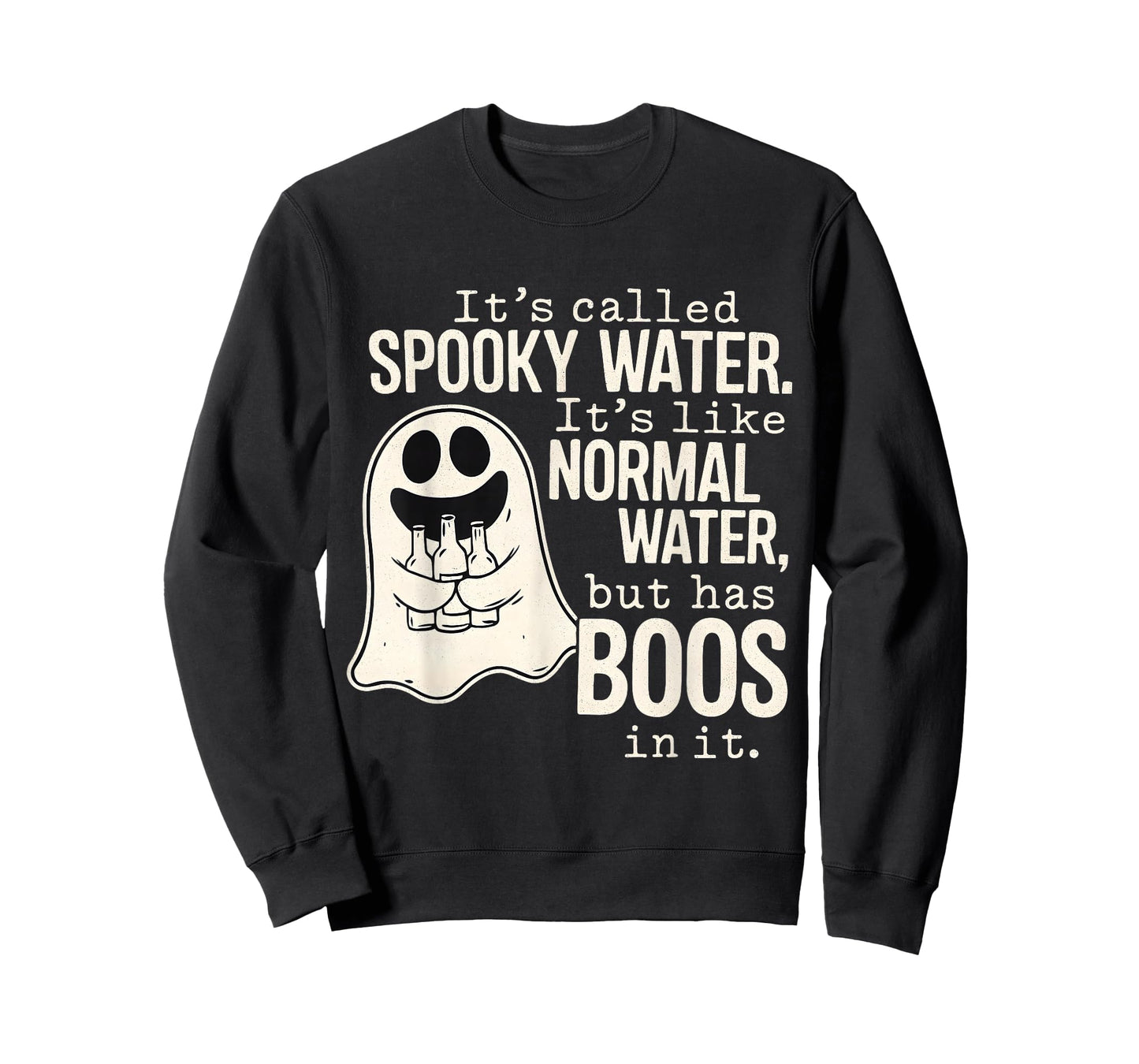 Spooky Water Funny Halloween Ghost Boo Pun T-Shirt