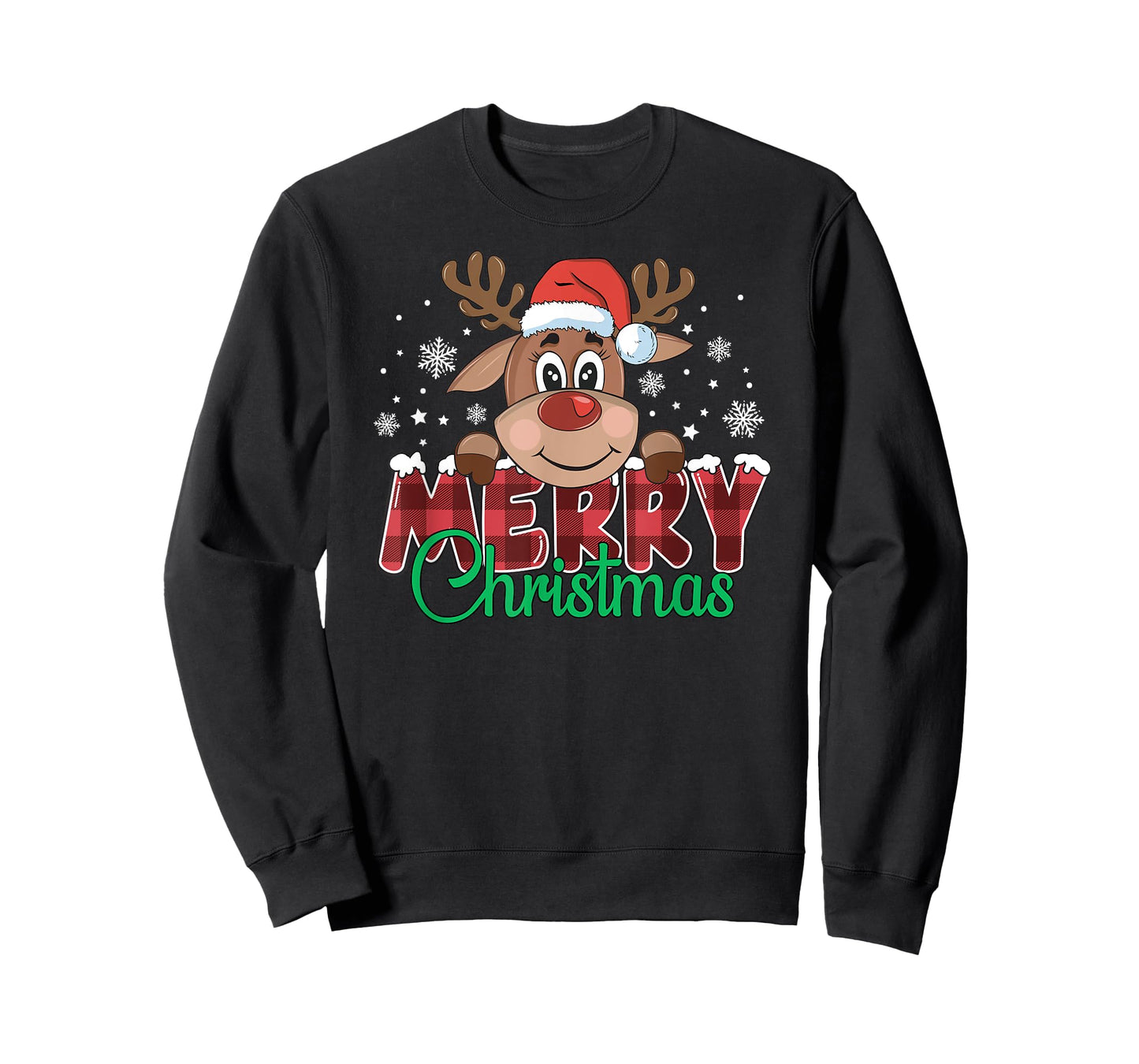 Merry Christmas Reindeer Xmas Family Men Women T-Shirt