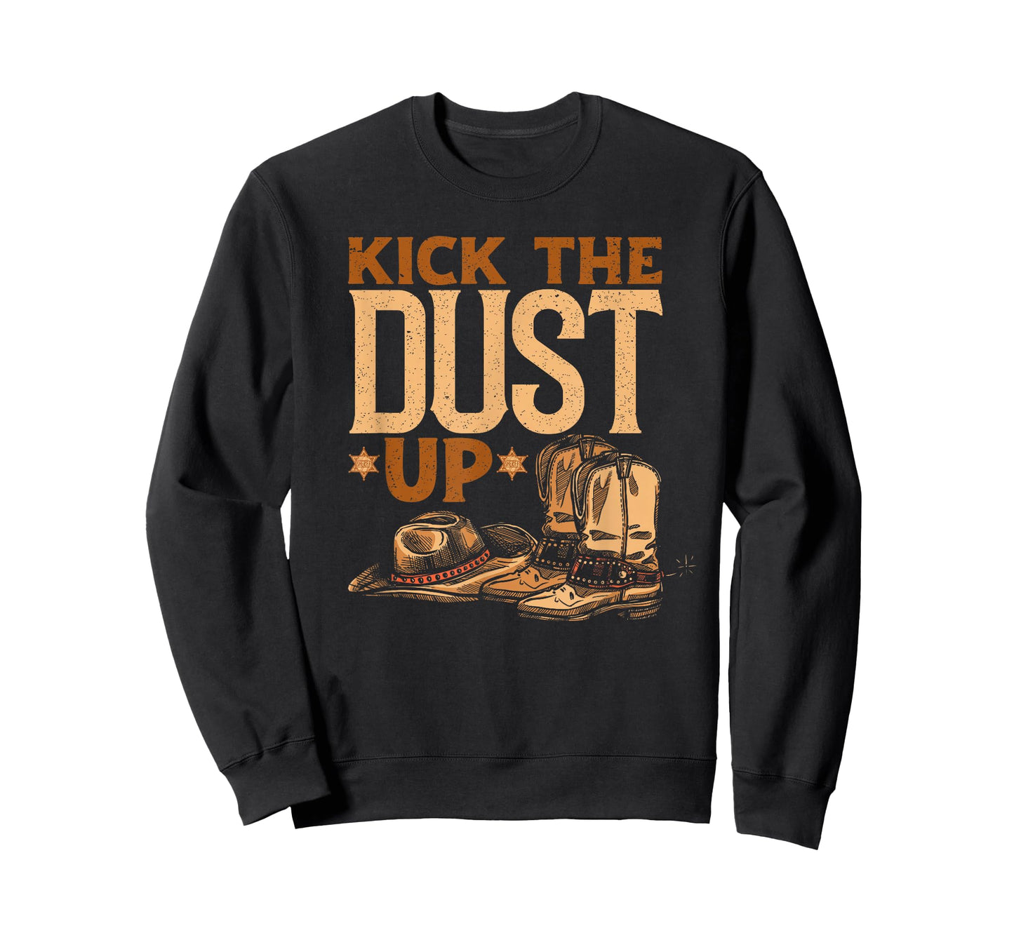 Kick The Dust Up - Vintage Cowboys Western Line Dancing T-Shirt