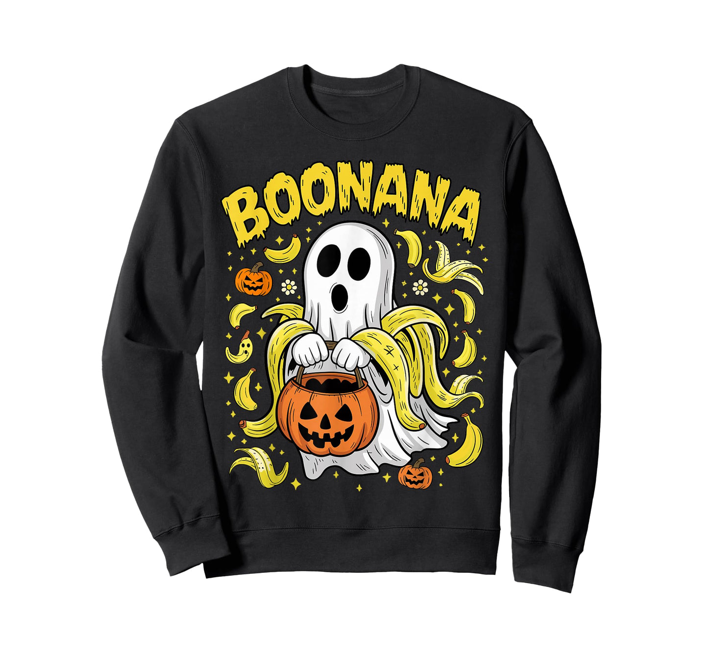 Boonana Cute Ghost Banana Ghost Food Halloween Costume T-Shirt