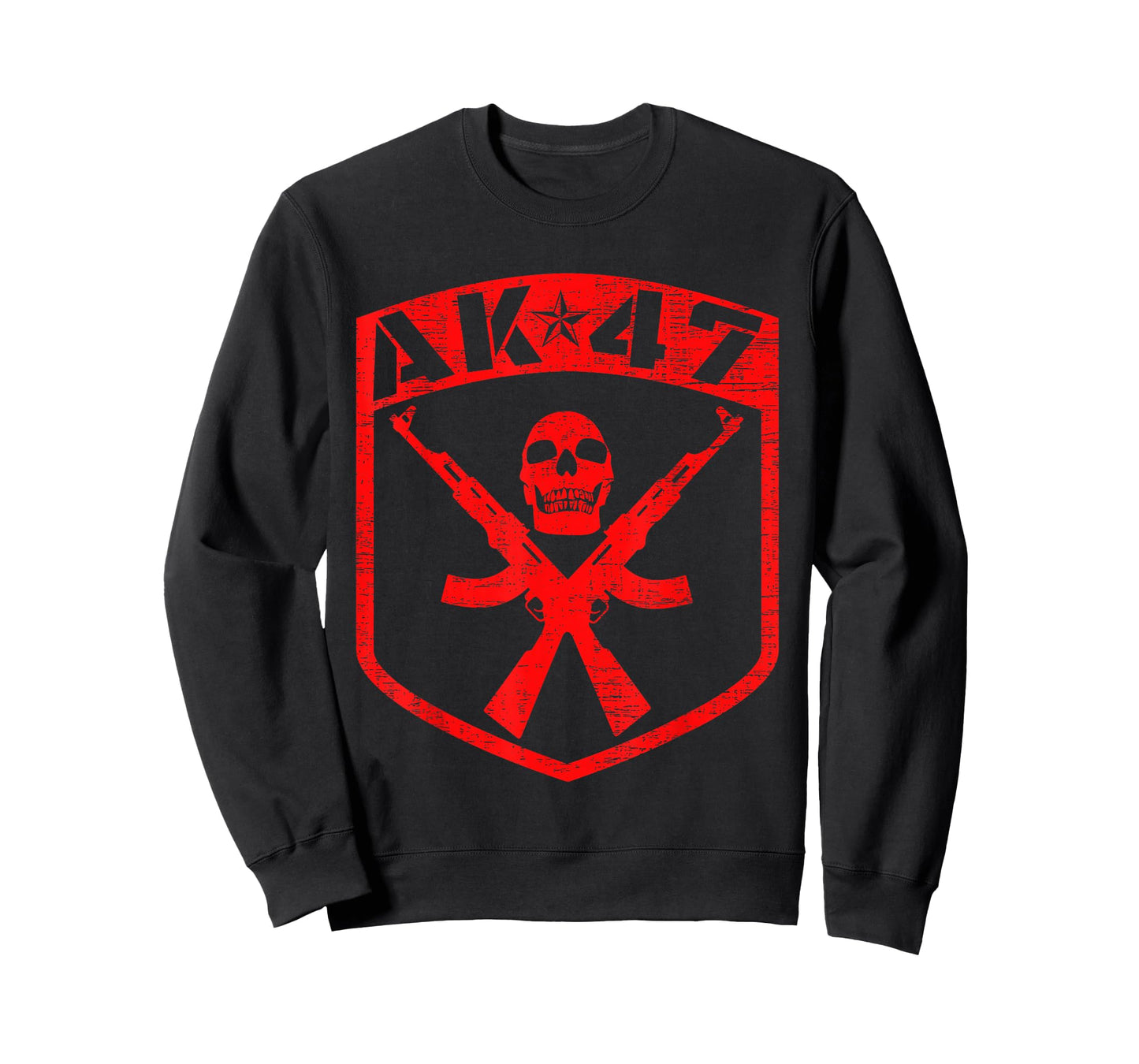 Kalashnikov Skull AK-47 Assault Rifle Gun T-Shirt