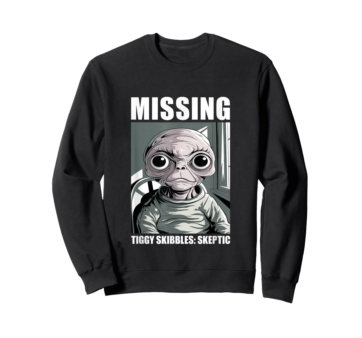 Tiggy Skibbles Missing Alien Skeptic Fan Art T-Shirt