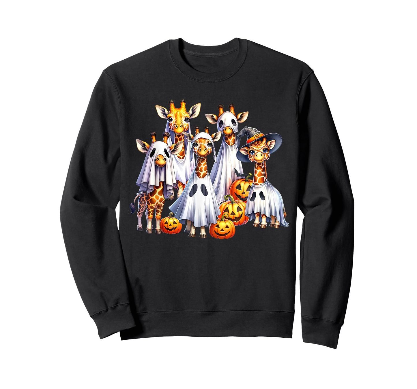 Spooky Ghost Giraffe Halloween Funny African Animal Lover T-Shirt