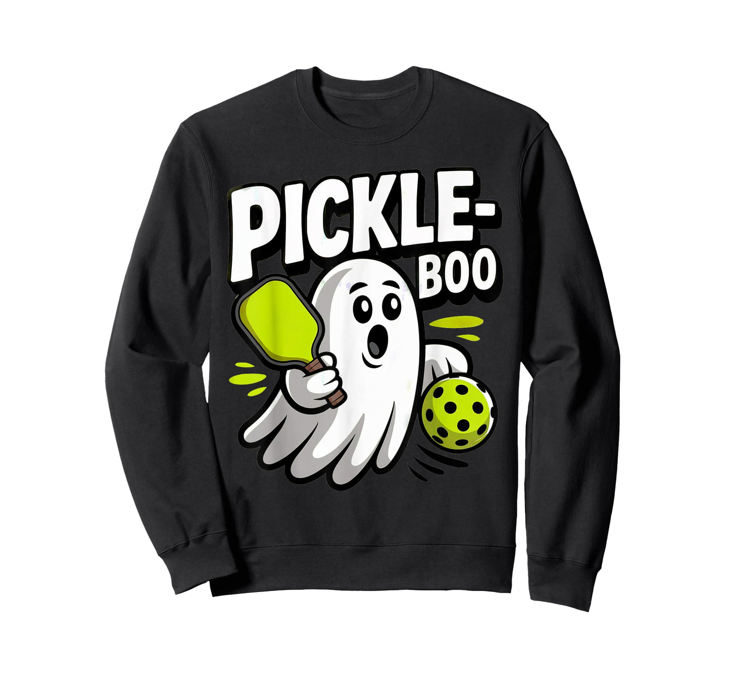 Halloween Pickleball Shirt Men Women Player Pickle Boo Ghost T-Shirt