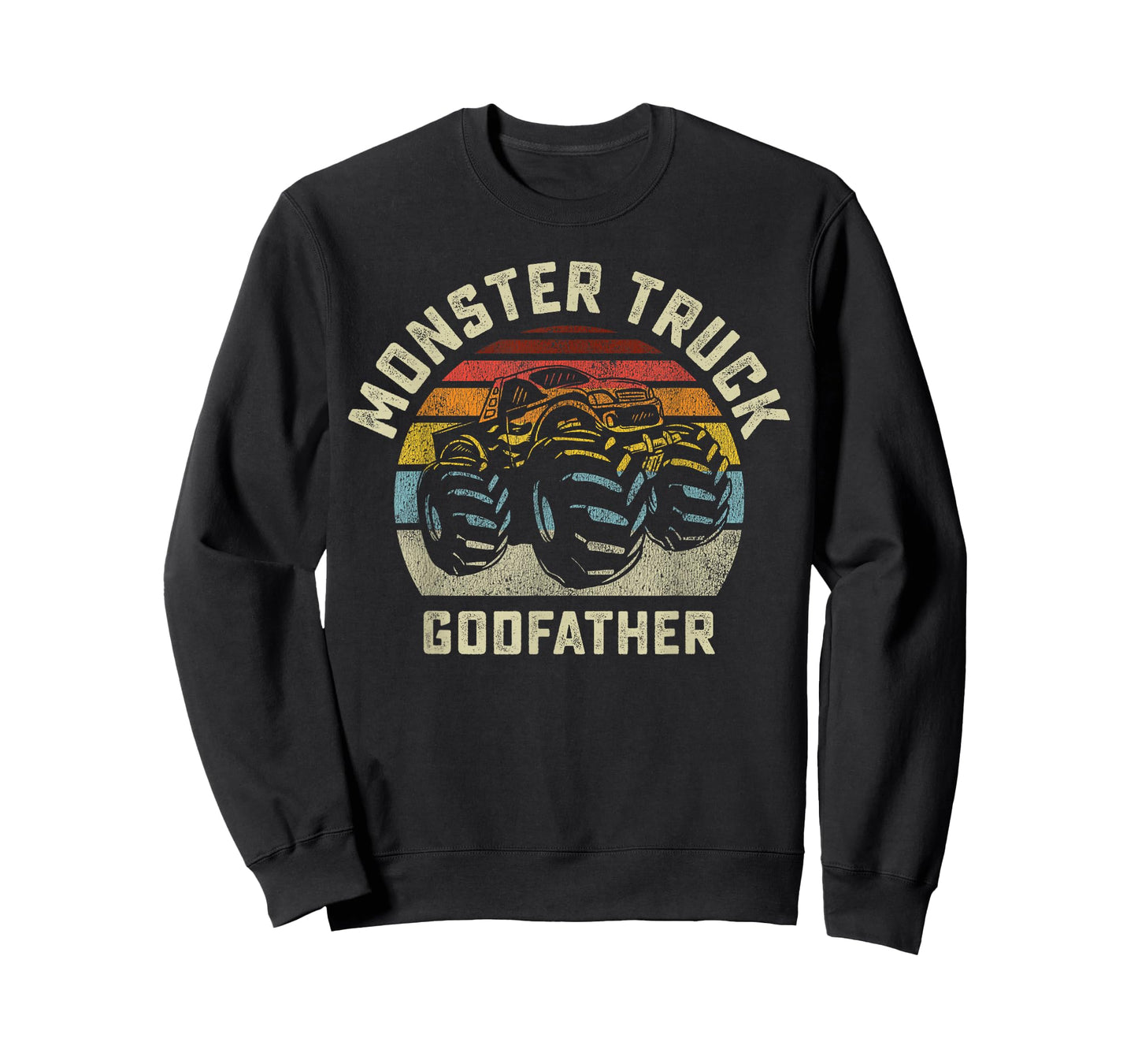 Monster Truck Godfather Vintage Retro Style Men T-Shirt