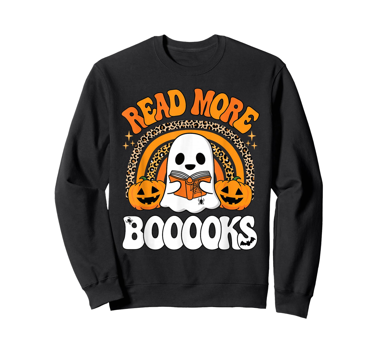 Read More Books Booooks Ghost Pumpkin Cute Teacher Halloween T-Shirt