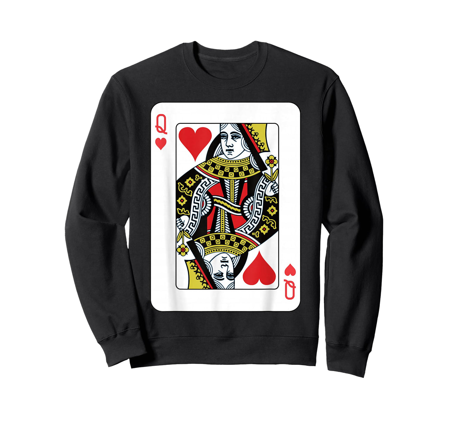 Queen of the Hearts Playing Card Poker T-Shirt