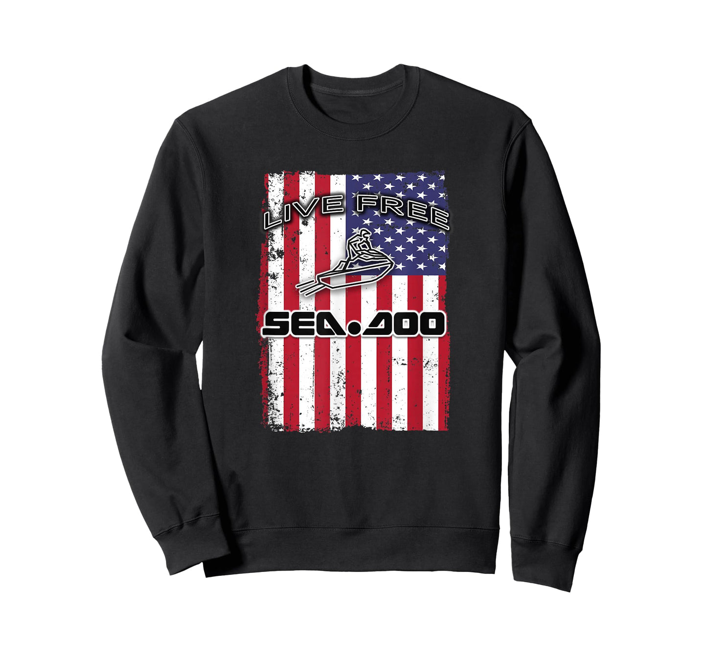 Big Wave - Seadoo American Live Free T-Shirt