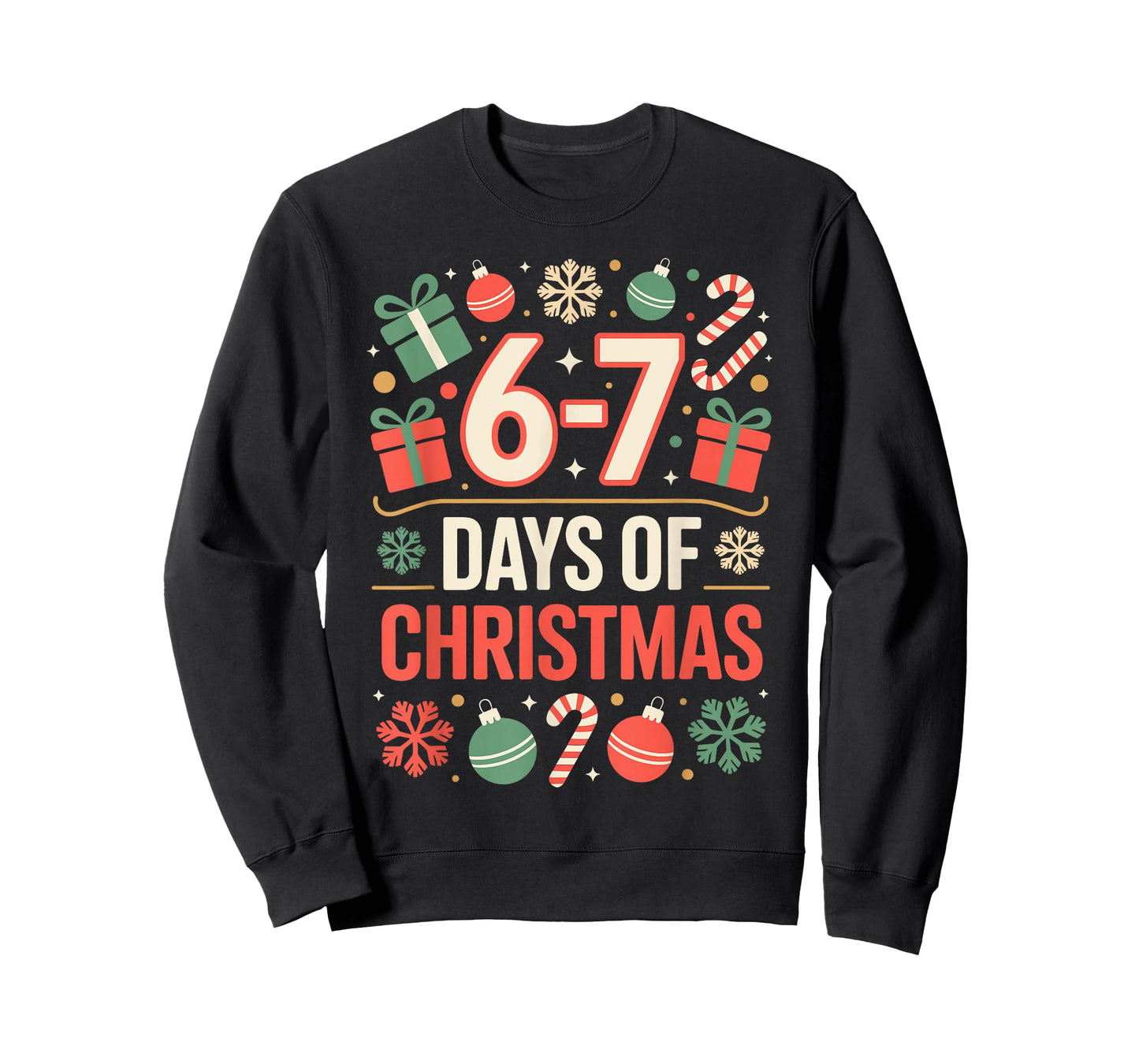 67 Meme Christmas Holiday Funny Six Seven Gen Alpha Z T-Shirt