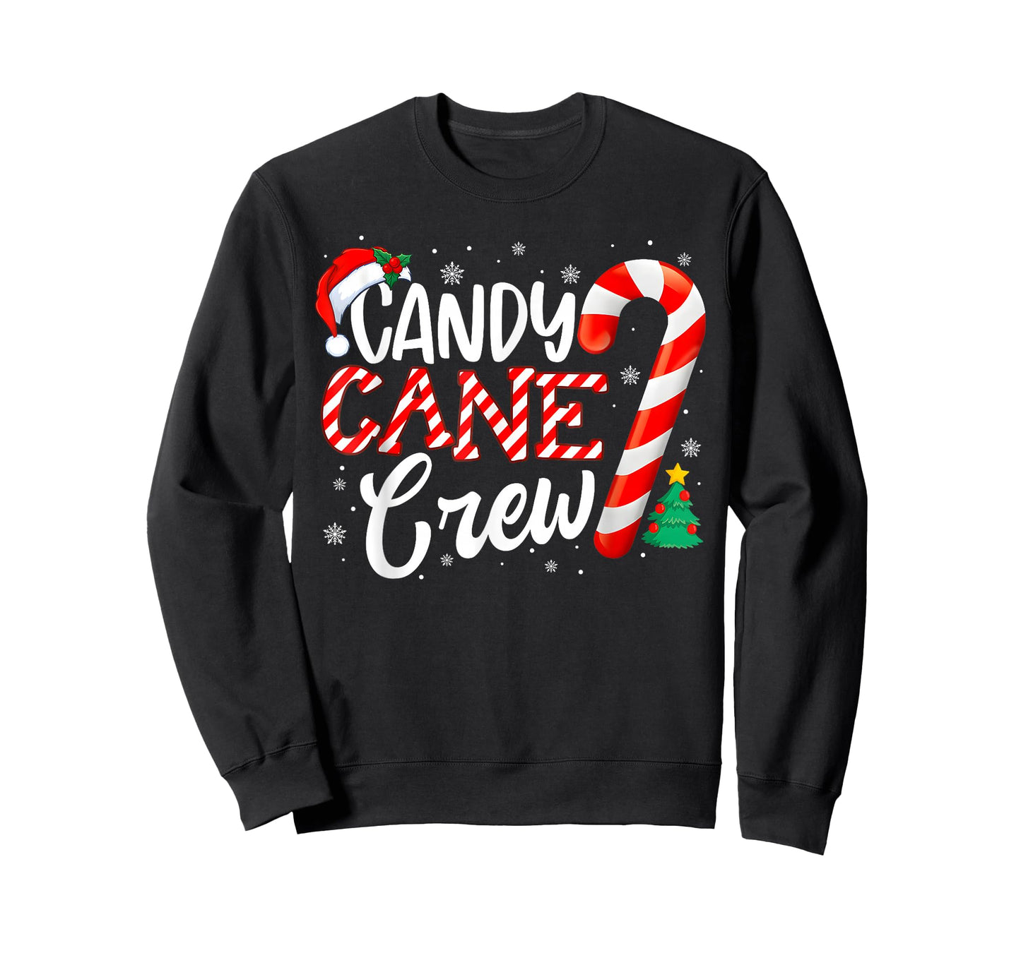Candy Cane Crew Funny Christmas Candy Lover Xmas T-Shirt