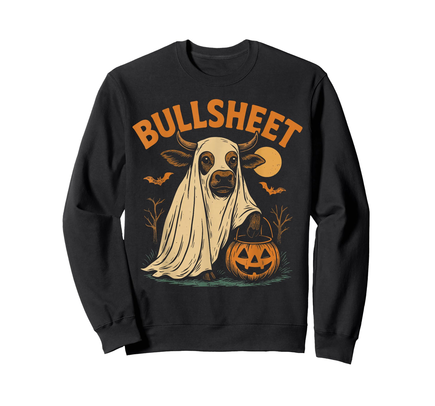 Bullsheet Ghost Cow - Funny Country Halloween T-Shirt