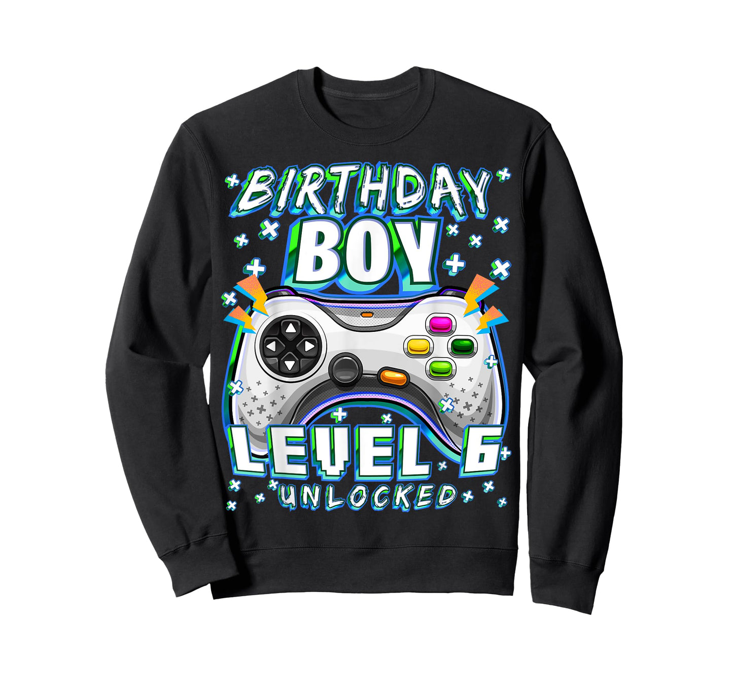 Level 6 Unlocked Video Game 6th Birthday Gamer Boys T-Shirt
