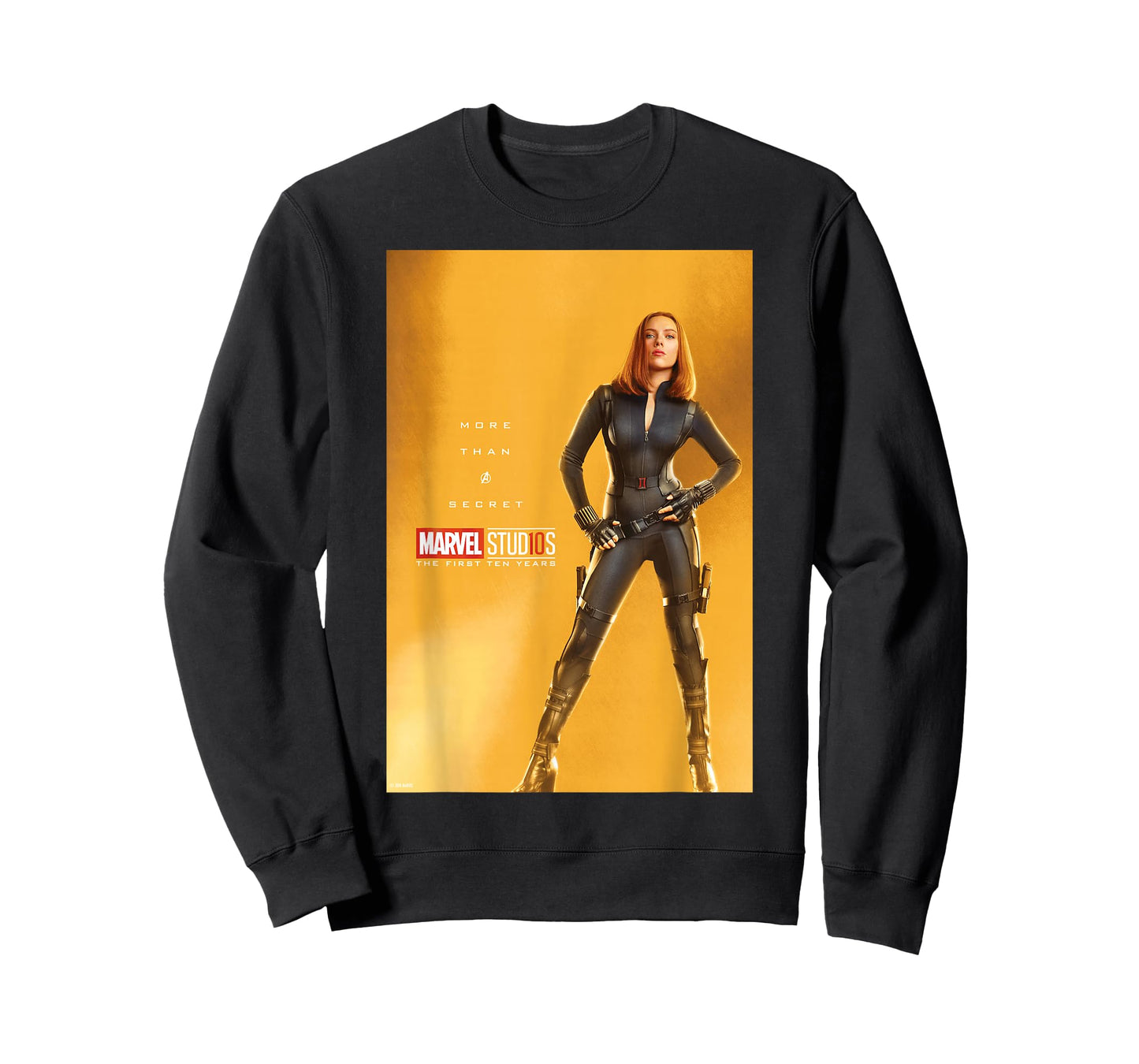 Marvel Studios 10 Years Black Widow Poster Graphic T-Shirt