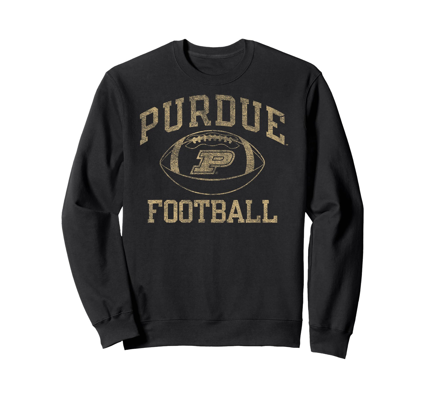 Purdue Boilermakers Football Intensity Vintage Black T-Shirt
