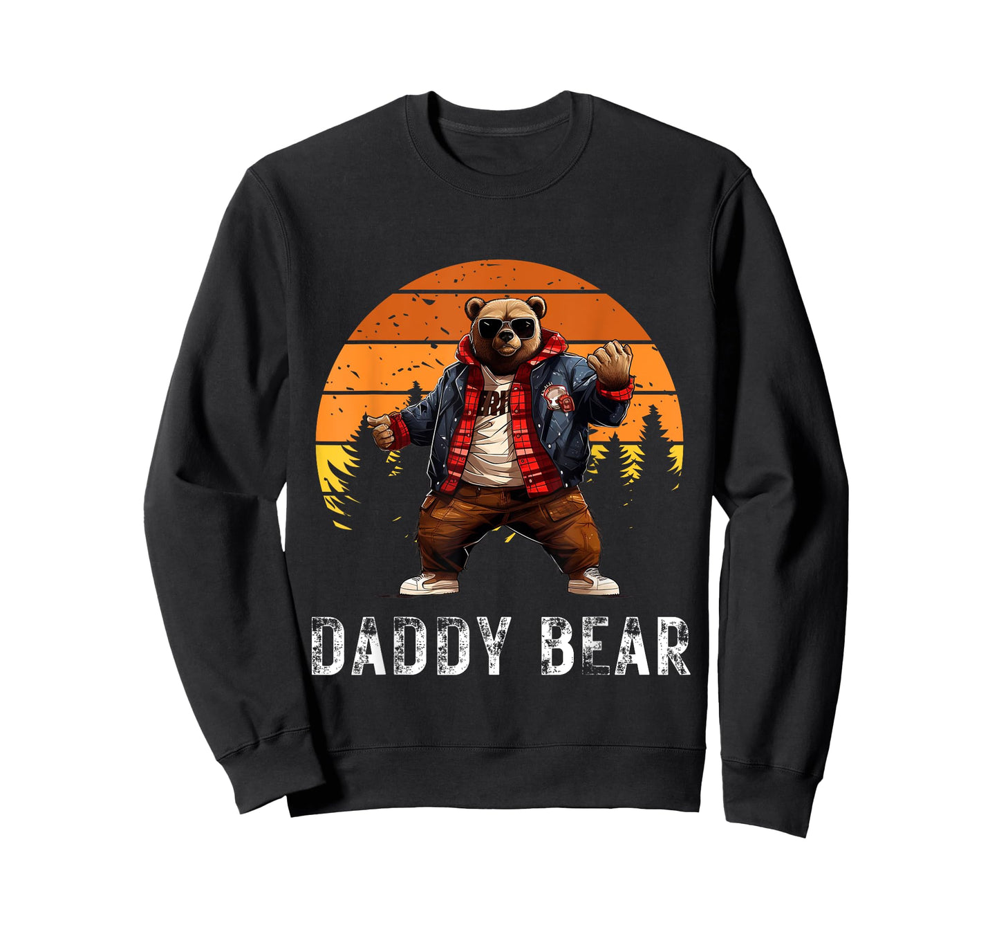 Daddy Bear Papa Bear Best Idea Fathers Day Retro Cozy Humor T-Shirt