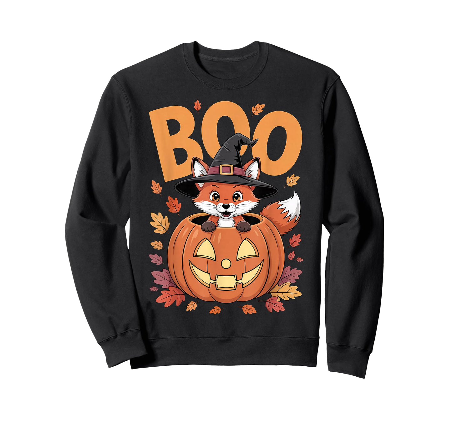 Fox Costume on Pumpkin Halloween Fox T-Shirt