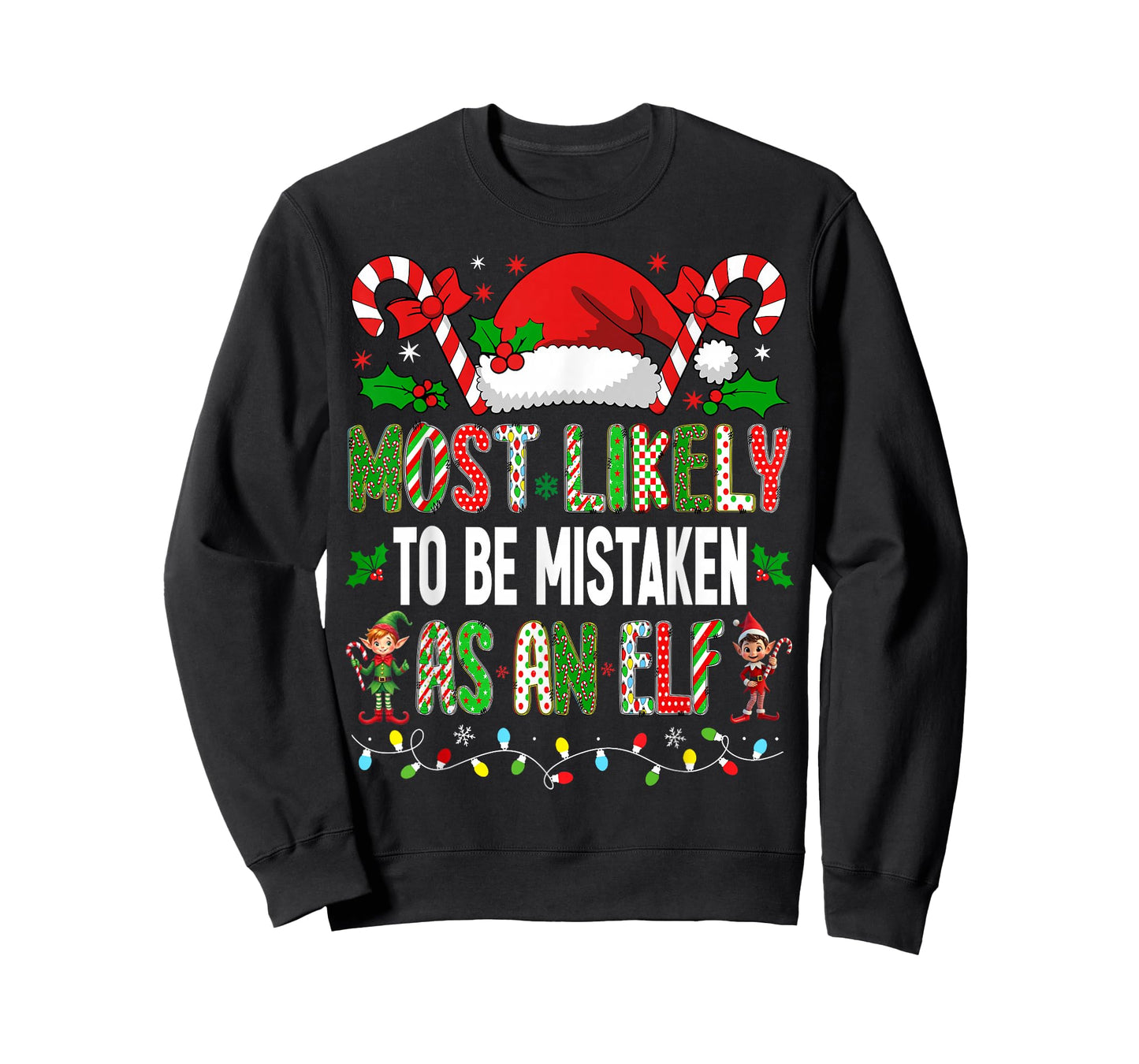HUGvyn Christmas: Most Likely To Be Mistaken As An Elf Xmas T-Shirt