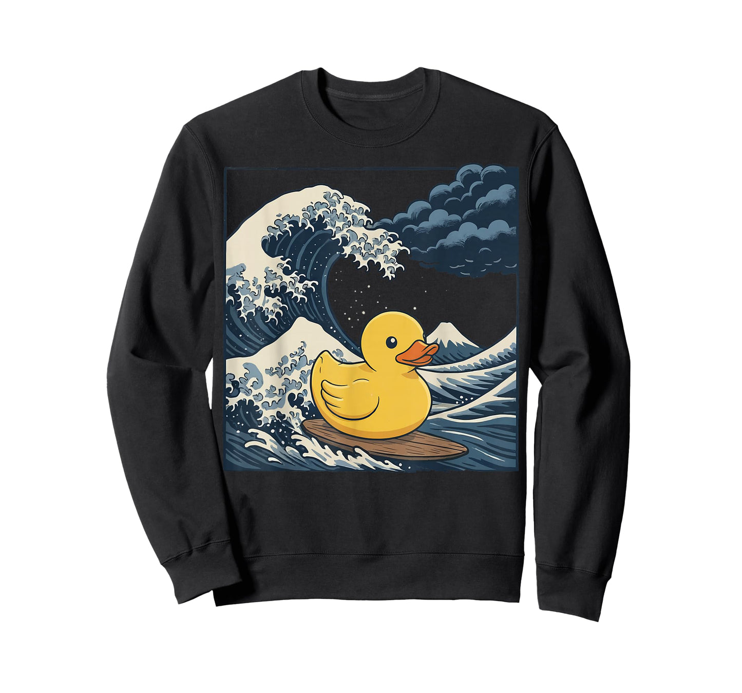 Rubber Duck Surfing Japanese Great Wave T-Shirt