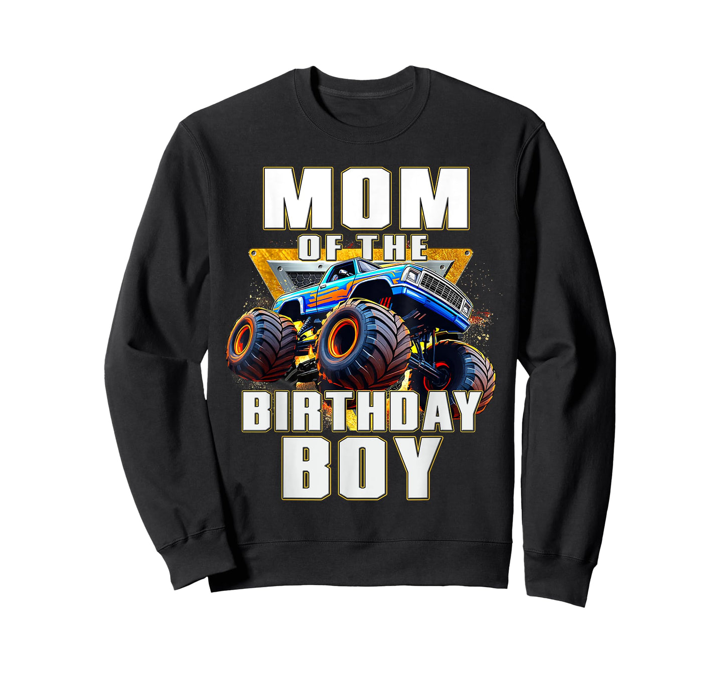 Kids Mom Of The Birthday Boy Monster Truck Birthday Party T-Shirt