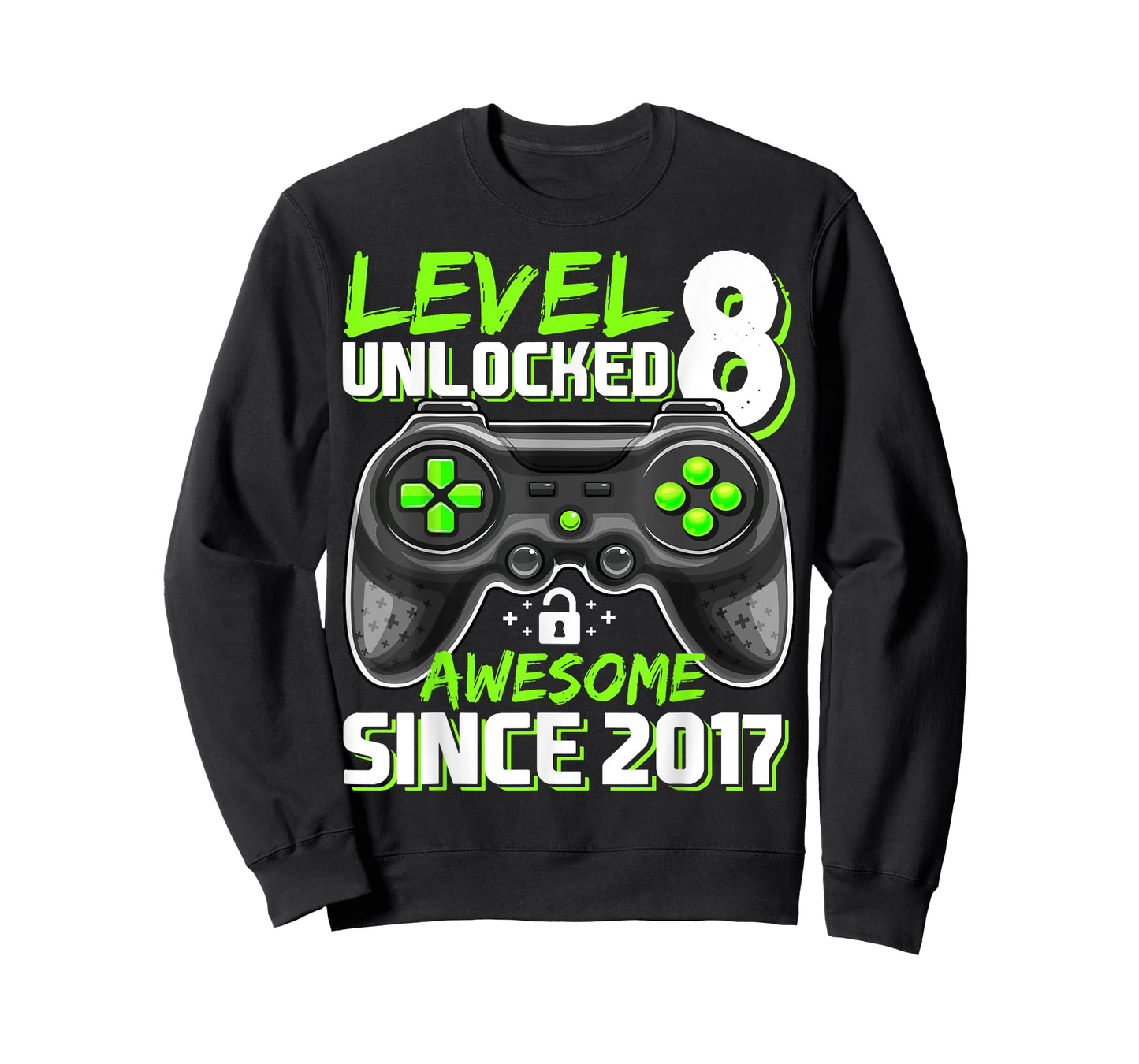 8th Birthday Boy Level 8 Gamer 8 Year Video Game Party T-Shirt