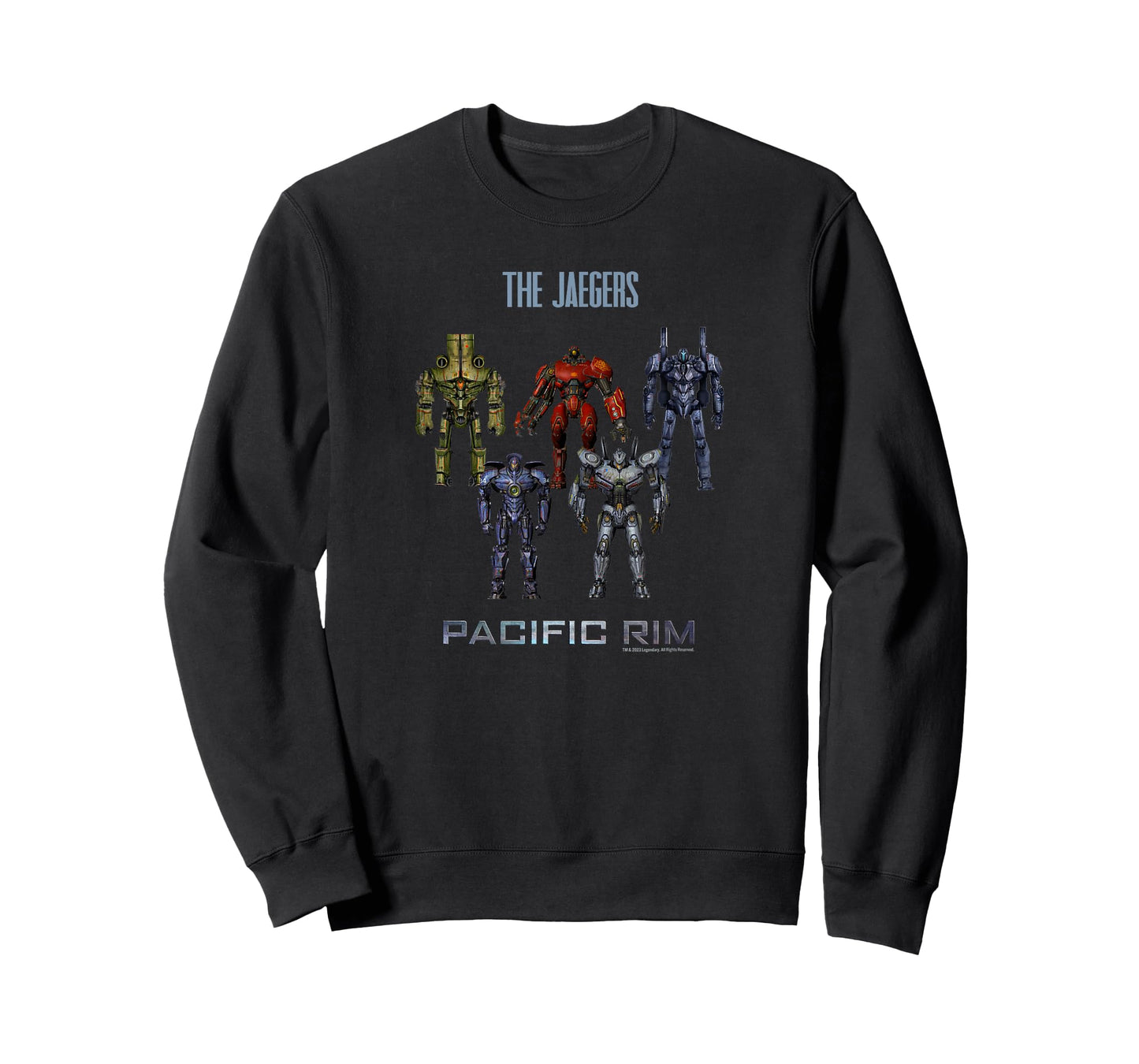 Legendary Pacific Rim Jaeger Robots T-Shirt - Officially Licensed T-Shirt, Small, Black