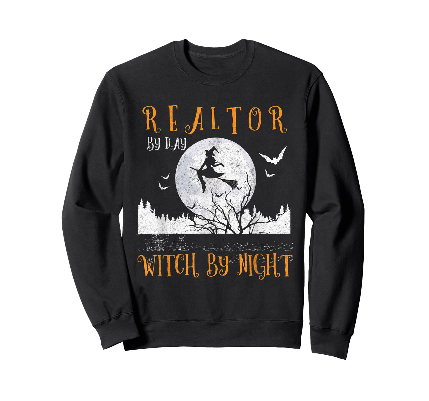 Realtor By Day Witch By Night Women Halloween T-Shirt