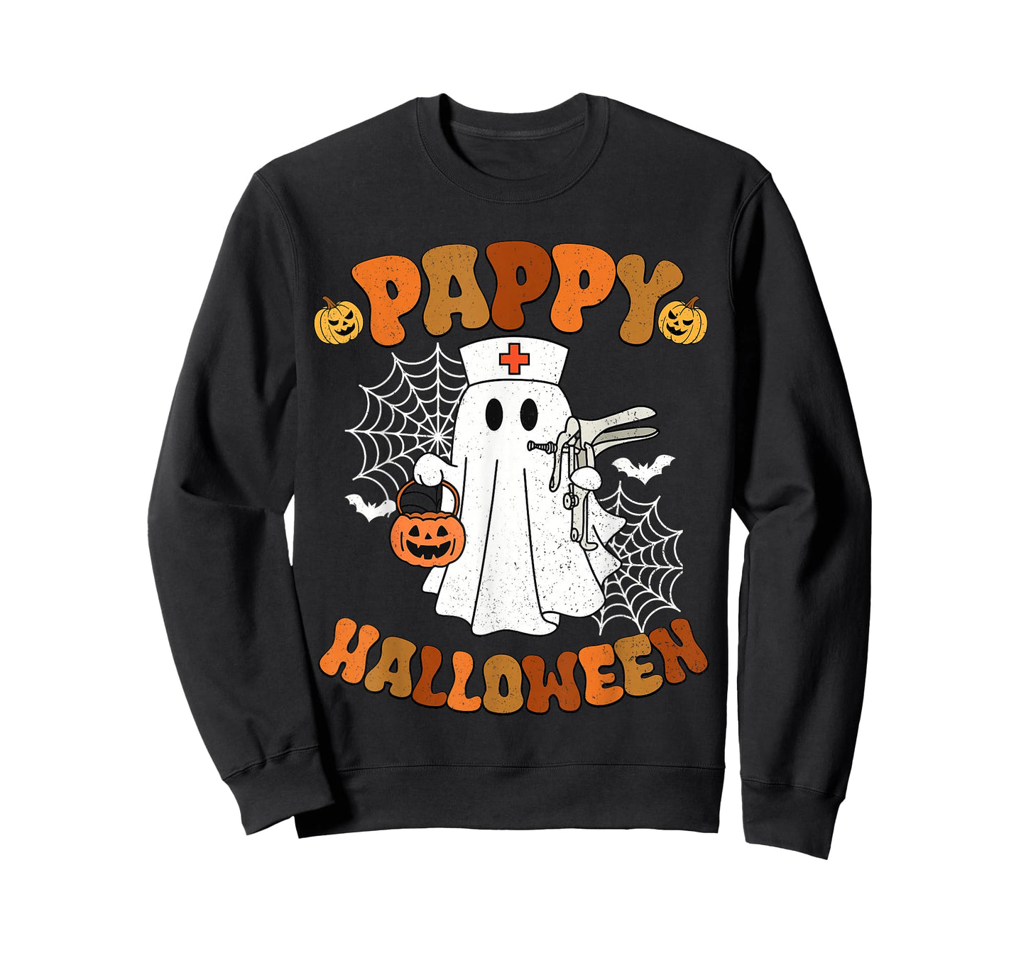 Pappy Halloween Ghost with Speculum OB Nursing Department T-Shirt