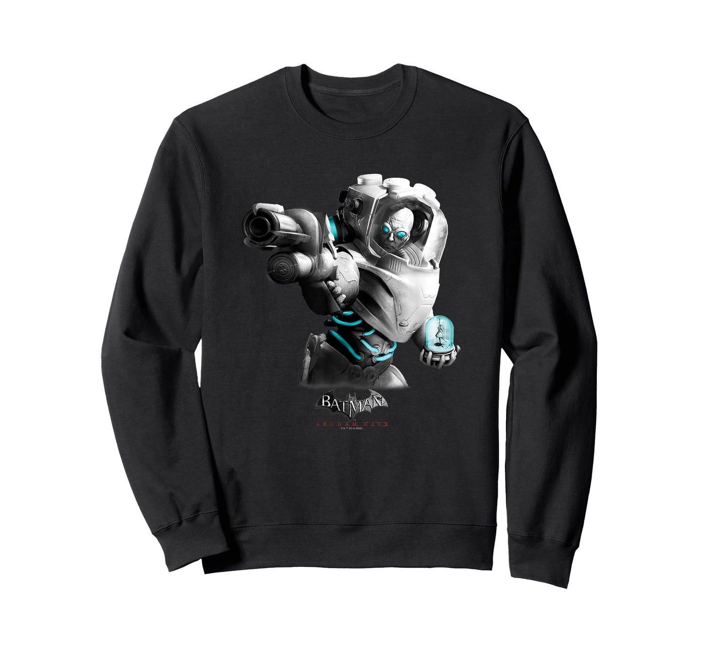 Batman: Arkham City Mister Freeze Villain Distressed Poster T-Shirt