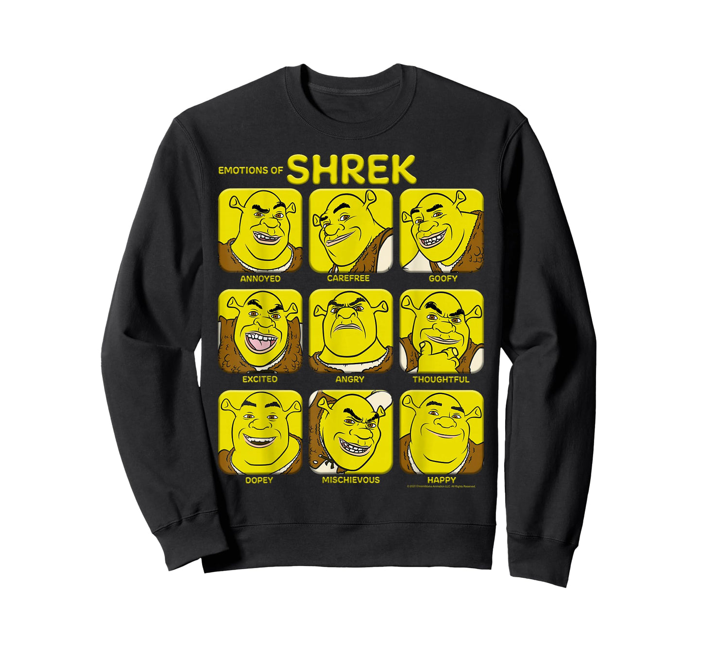 Shrek Emotions of Shrek Box Up T-Shirt
