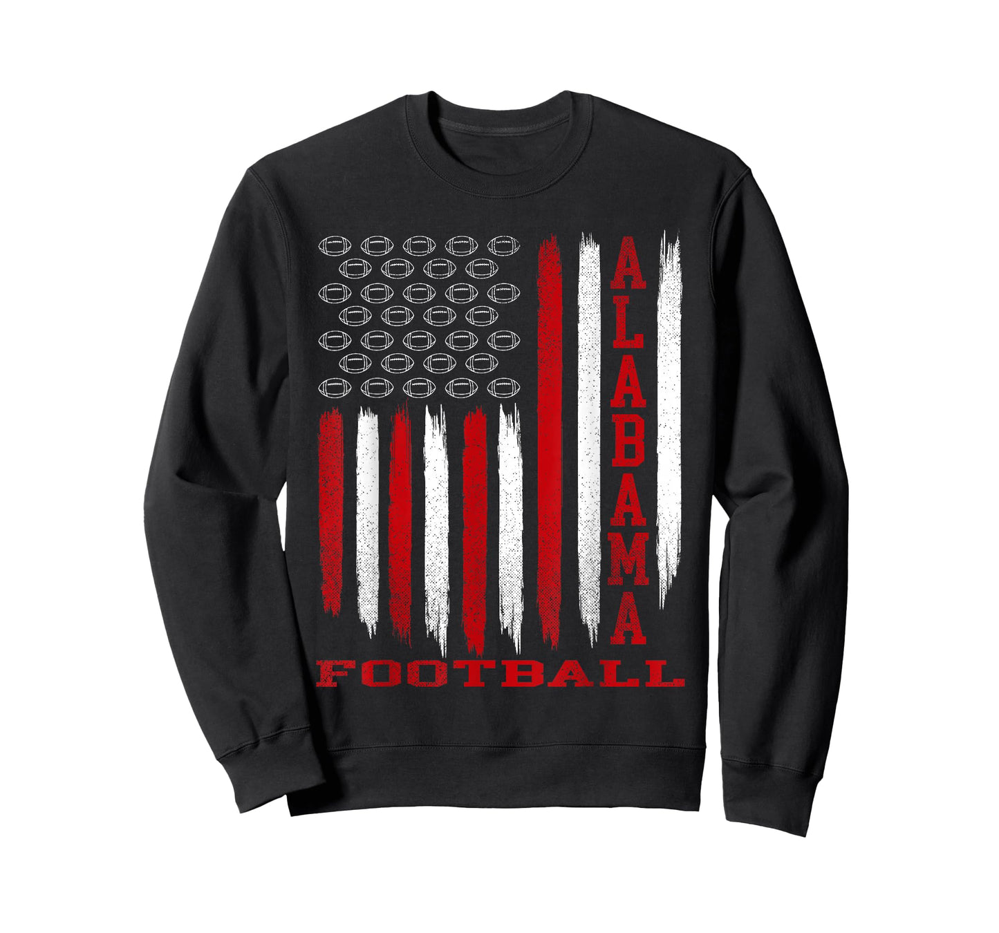 Patriotic USA Flag Alabama Football Season Party T-Shirt