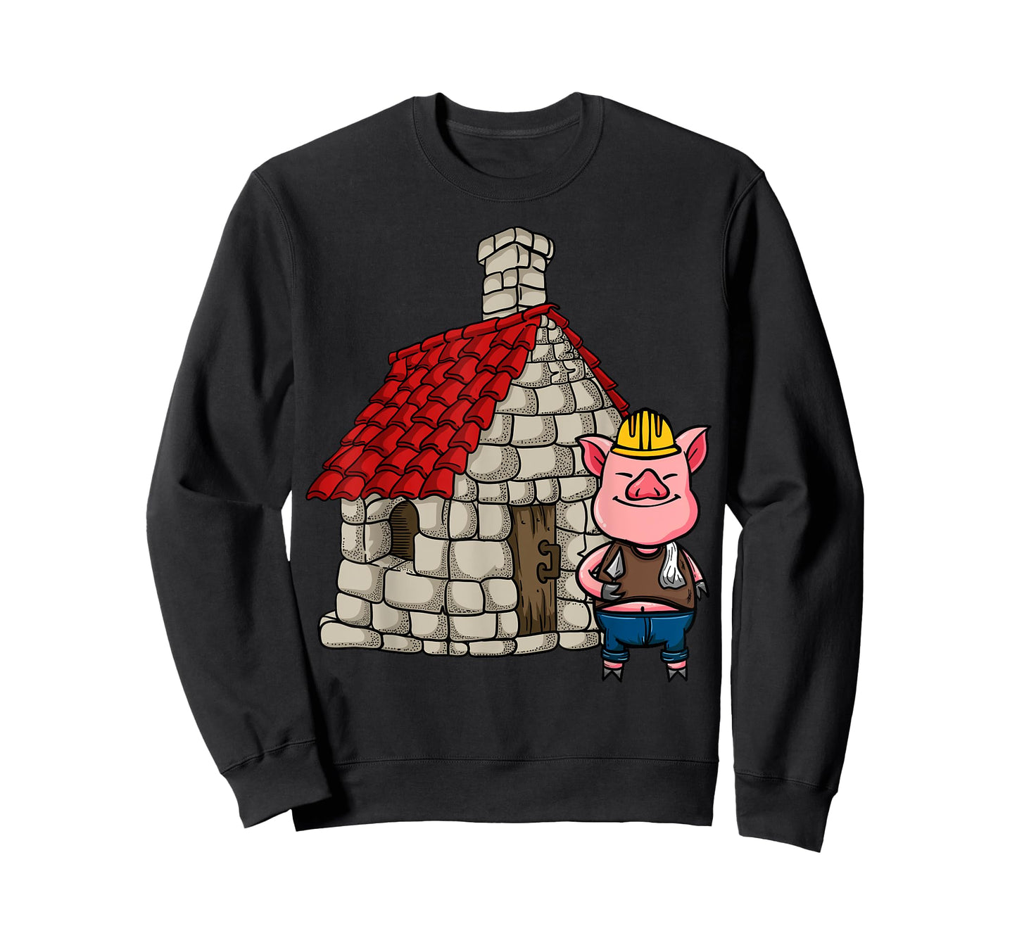Three Pigs Lazy Halloween Costume - Brick House T-Shirt
