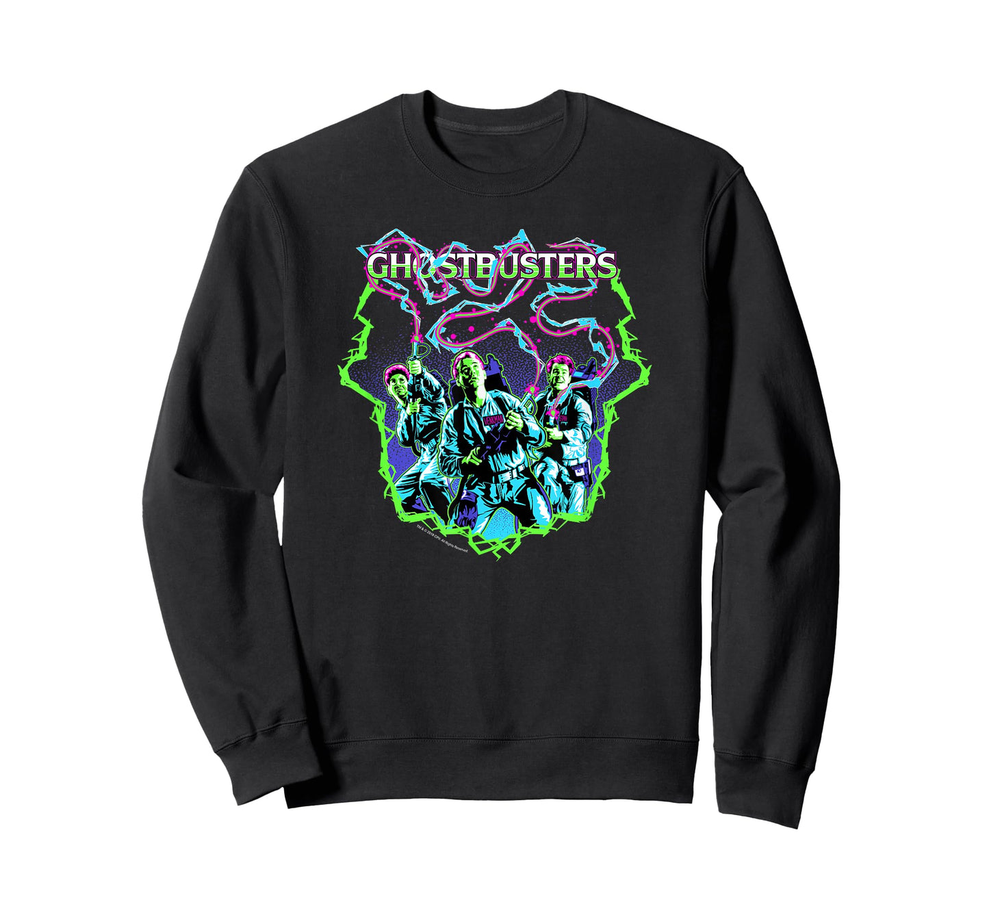 Ghostbusters Retro Proton Packs Cast Photo Movie T-Shirt
