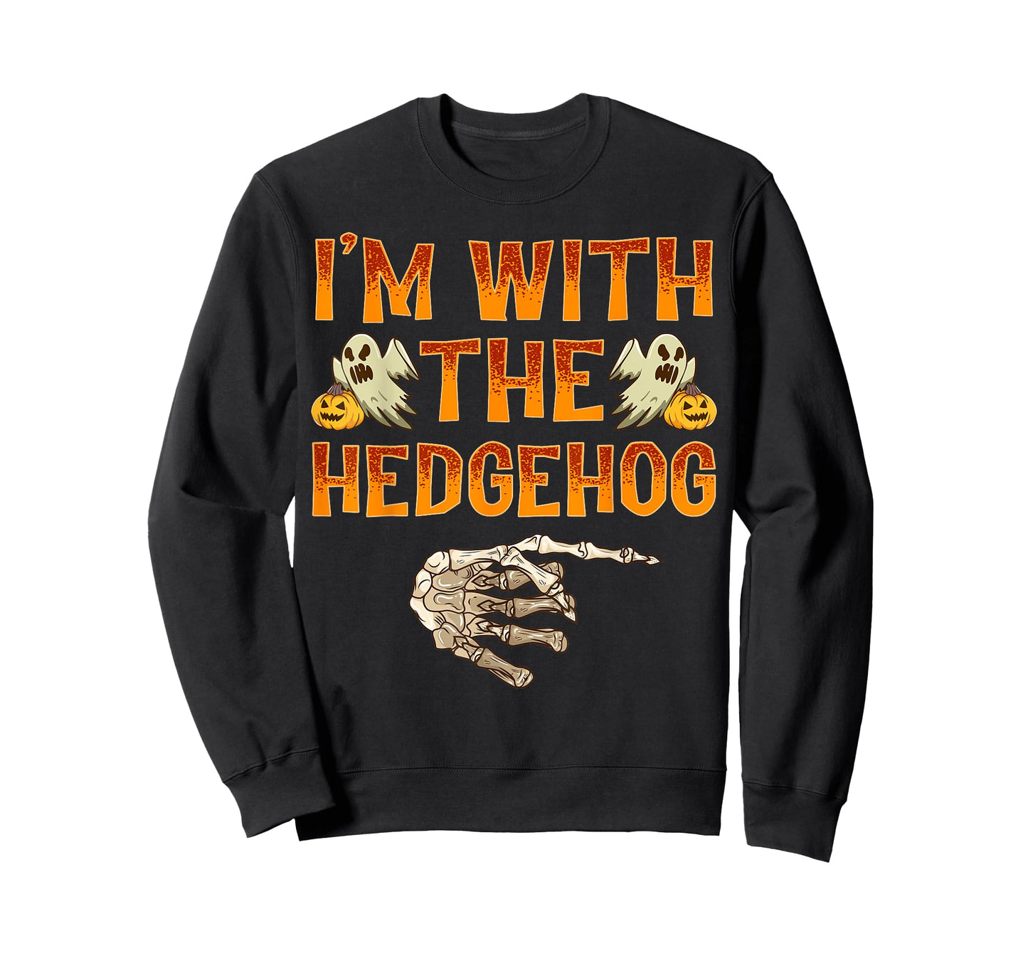 I'm With The Hedgehog Costume Funny Halloween Couple T-Shirt