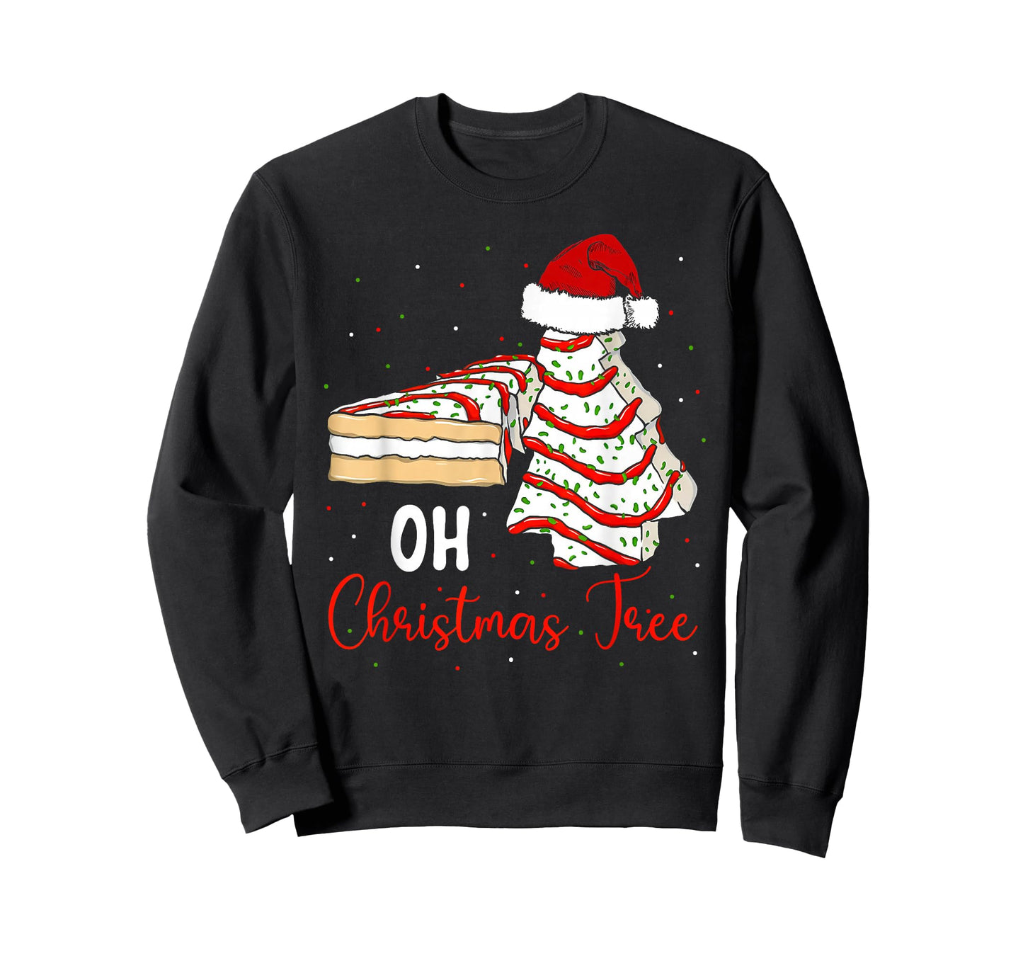 Groovy Oh Christmas Tree Cakes Debbie Beckey Jen Cake Lovers T-Shirt